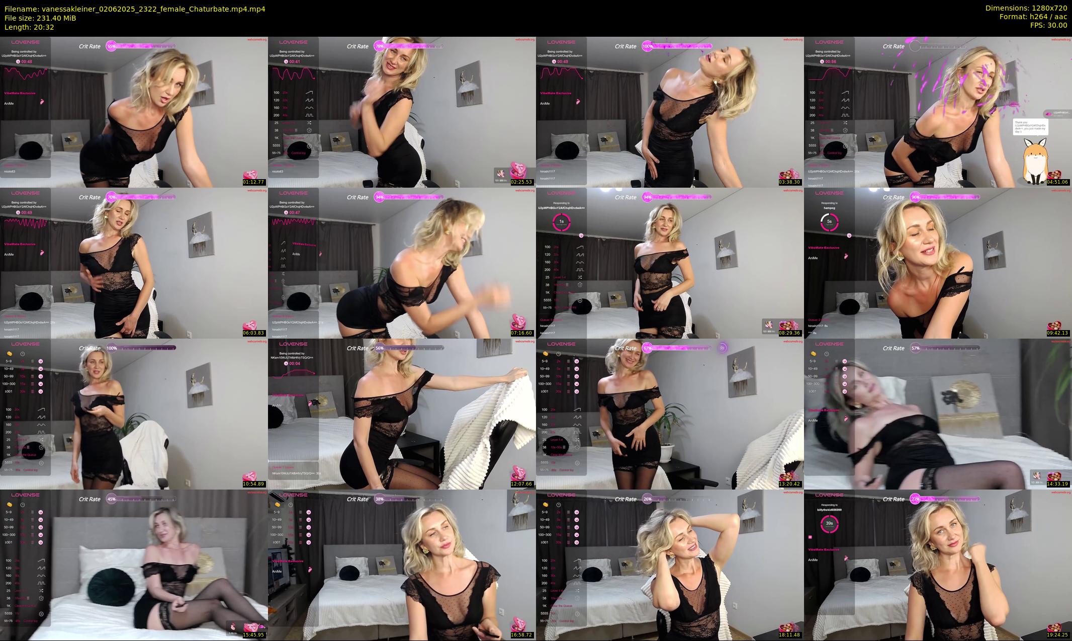 vanessakleiner — 21 minute Chaturbate female cam show recording, 720p, Jun 2, 2025