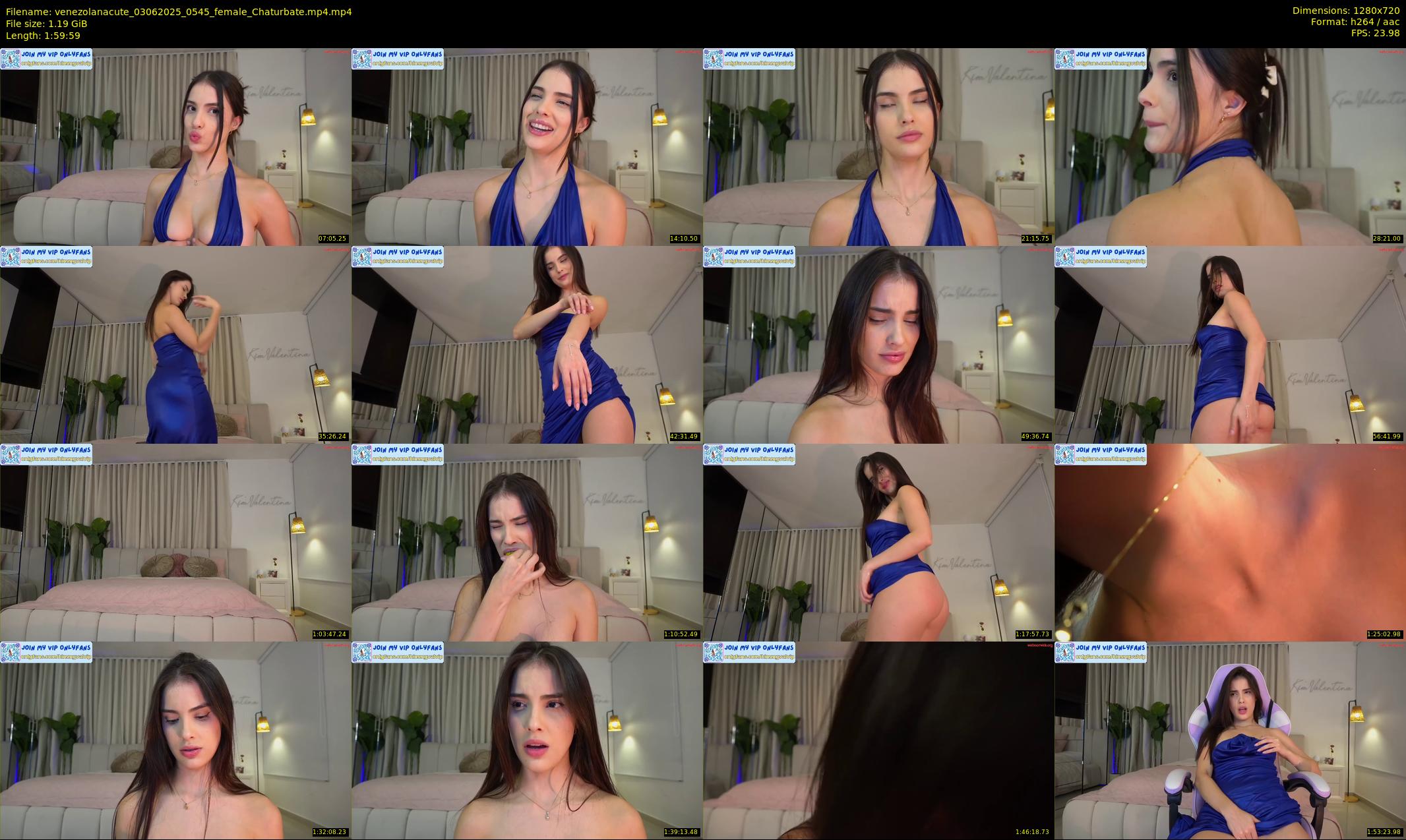 venezolanacute — 120 minute Chaturbate female cam show recording, 720p, Jun 3, 2025
