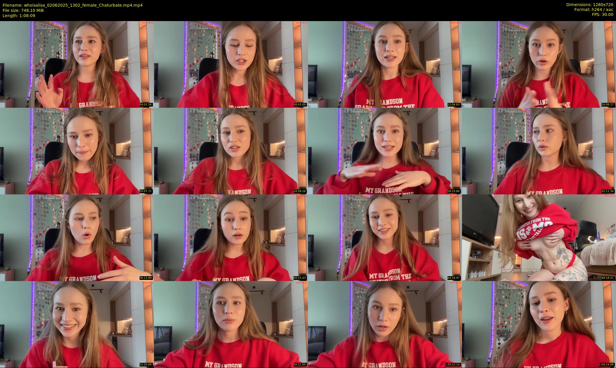 whoisalisa — 69 minute Chaturbate female cam show recording, 720p, Jun 2, 2025