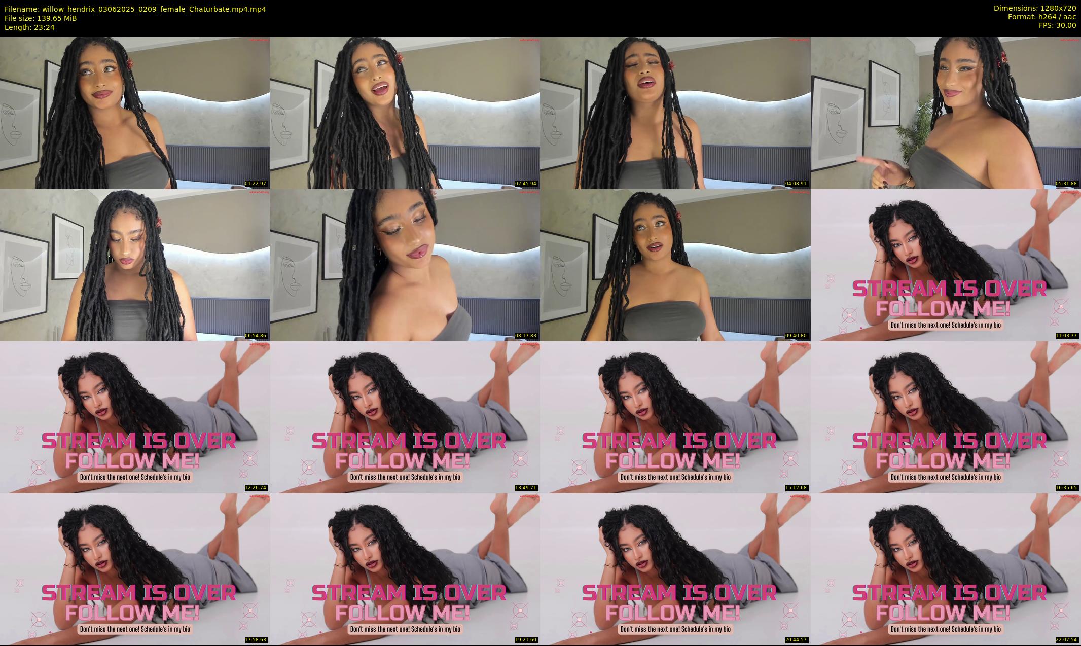 willow_hendrix — 24 minute Chaturbate female cam show recording, 720p, Jun 3, 2025