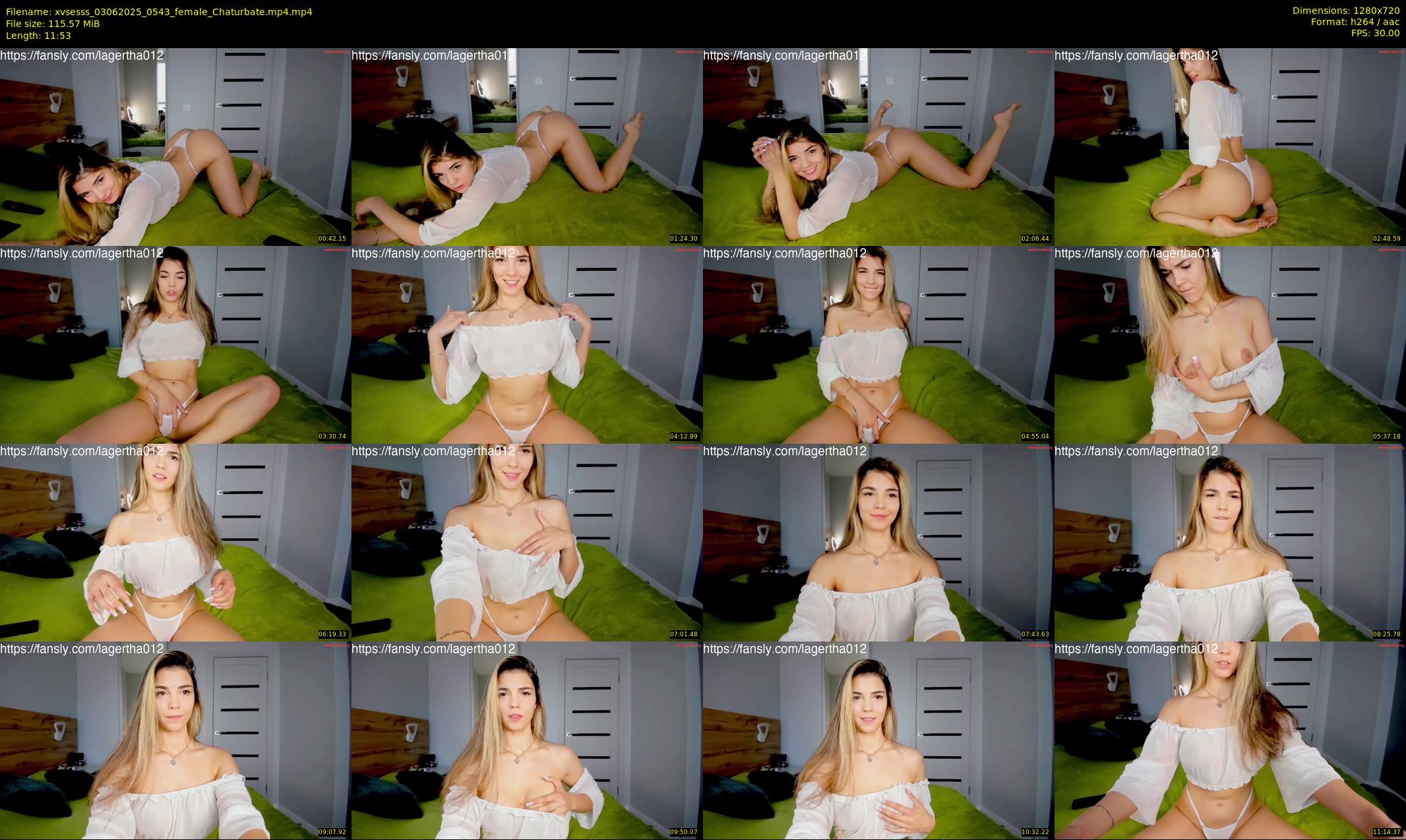 xvsesss — 12 minute Chaturbate female cam show recording, 720p, Jun 3, 2025