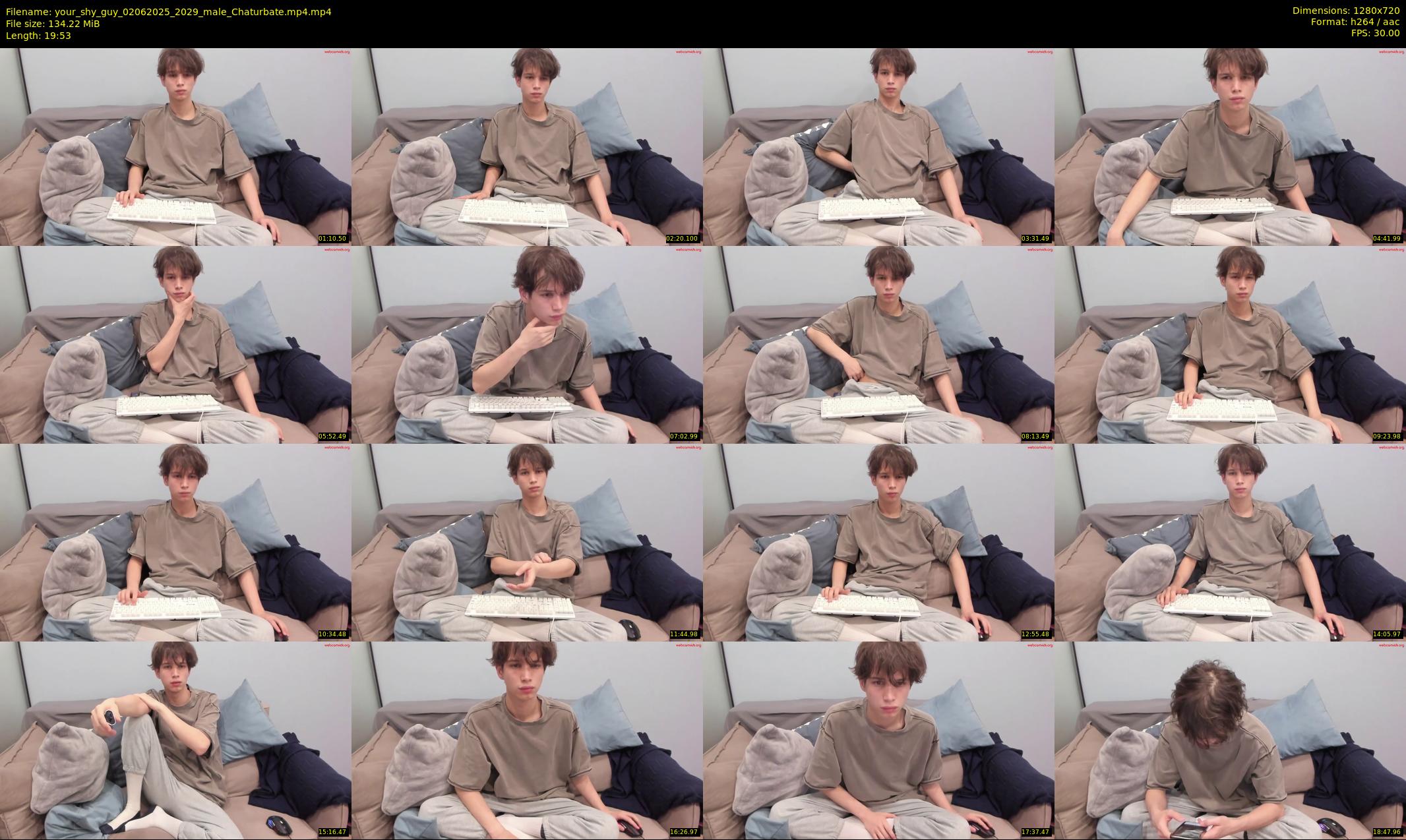 your_shy_guy — 20 minute Chaturbate male cam show recording, 720p, Jun 2, 2025