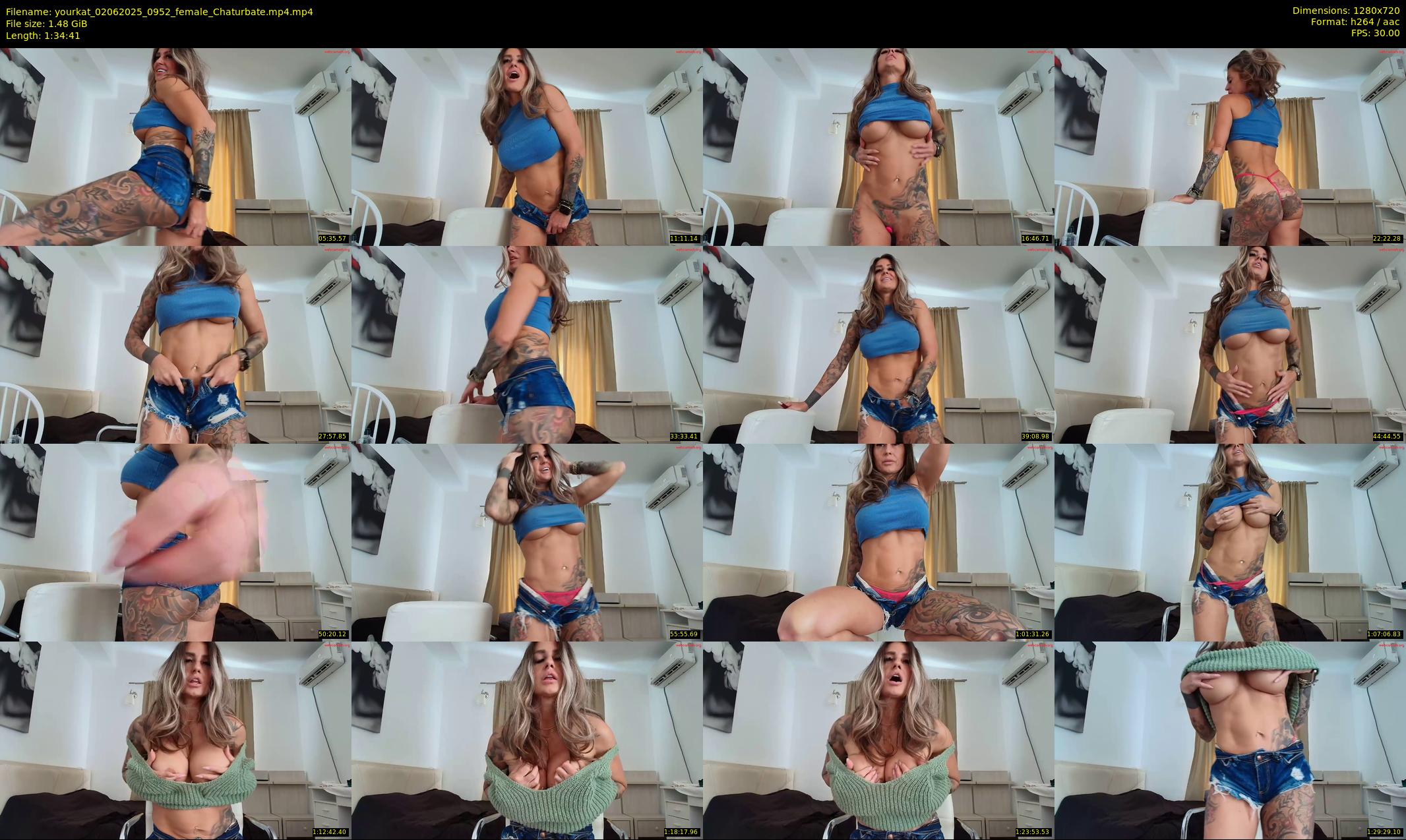 yourkat — 95 minute Chaturbate female cam show recording, 720p, Jun 2, 2025