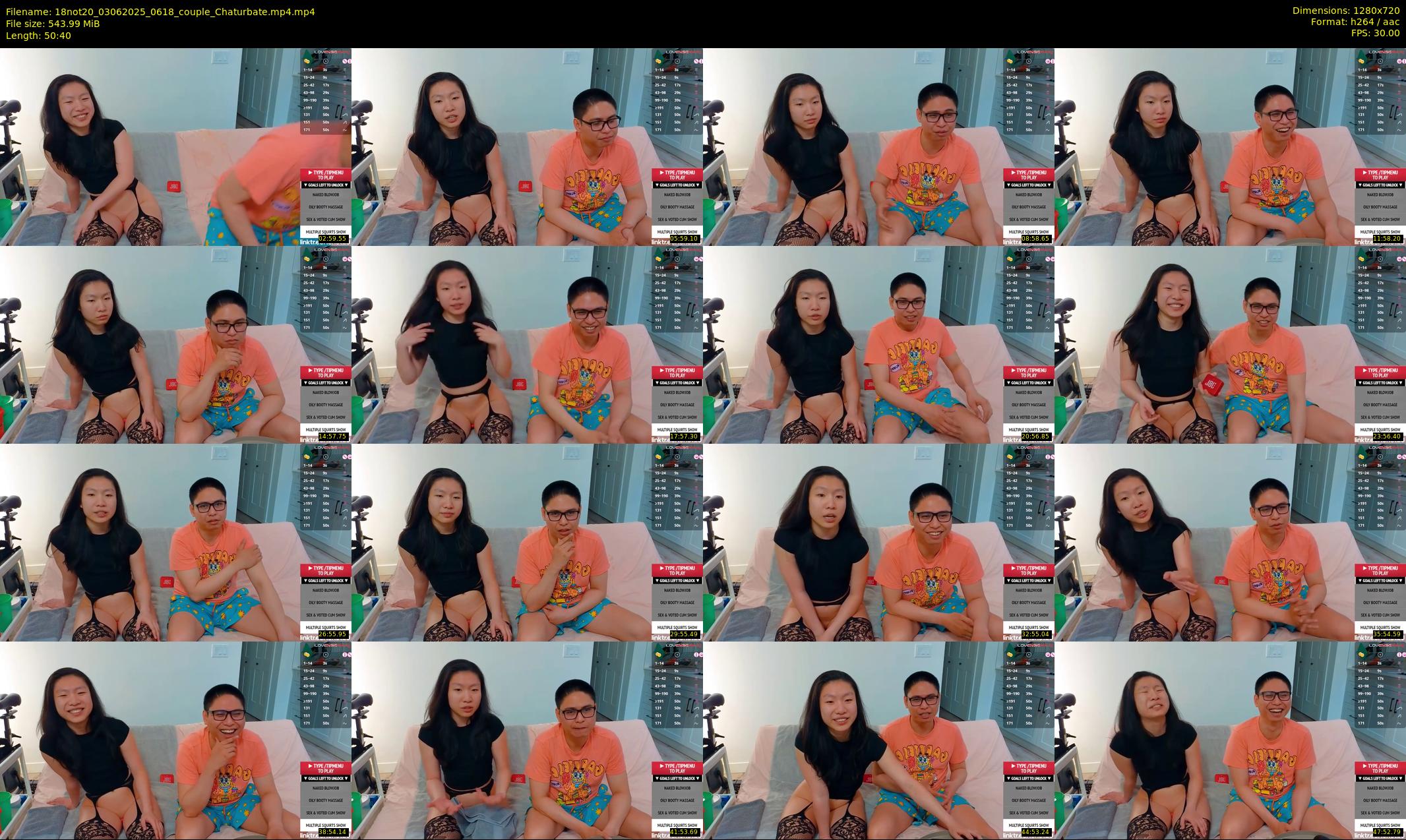 18not20 — 51 minute Chaturbate couple cam show recording, 720p, Jun 3, 2025