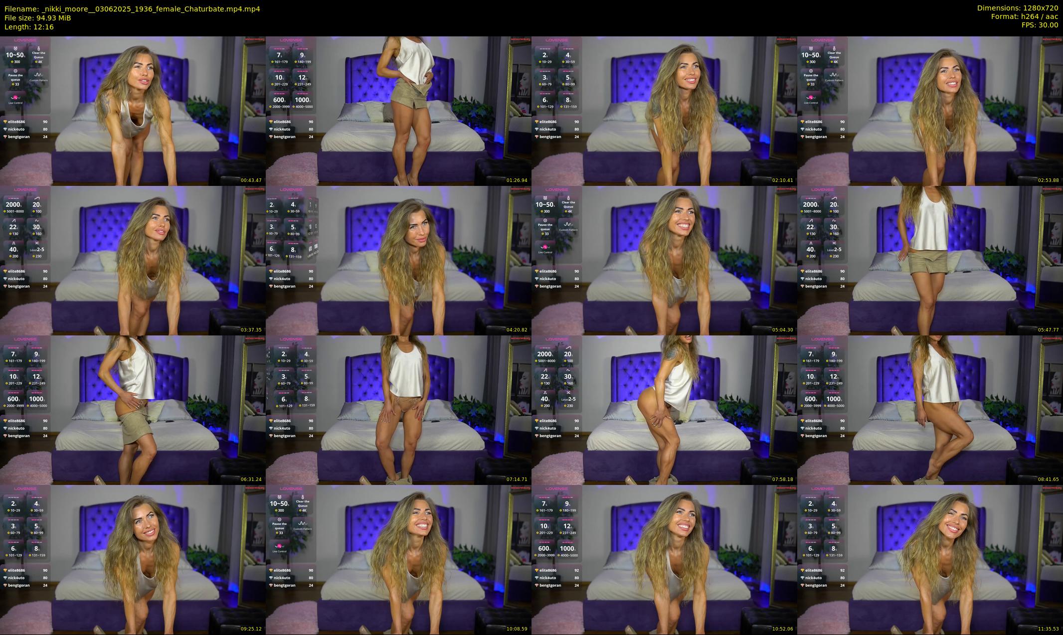 _nikki_moore_ — 13 minute Chaturbate female cam show recording, 720p, Jun 3, 2025