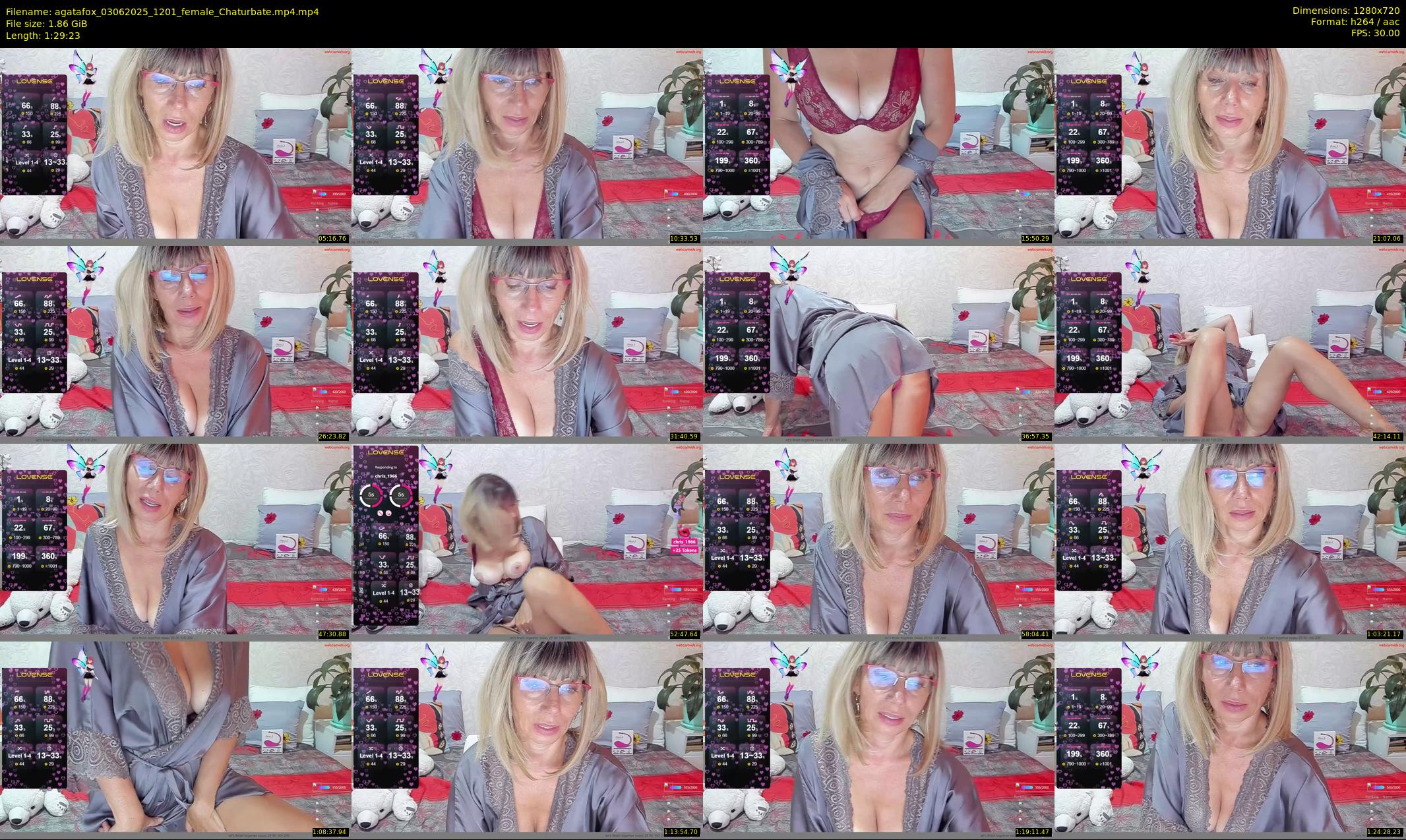 agatafox — 90 minute Chaturbate female cam show recording, 720p, Jun 3, 2025