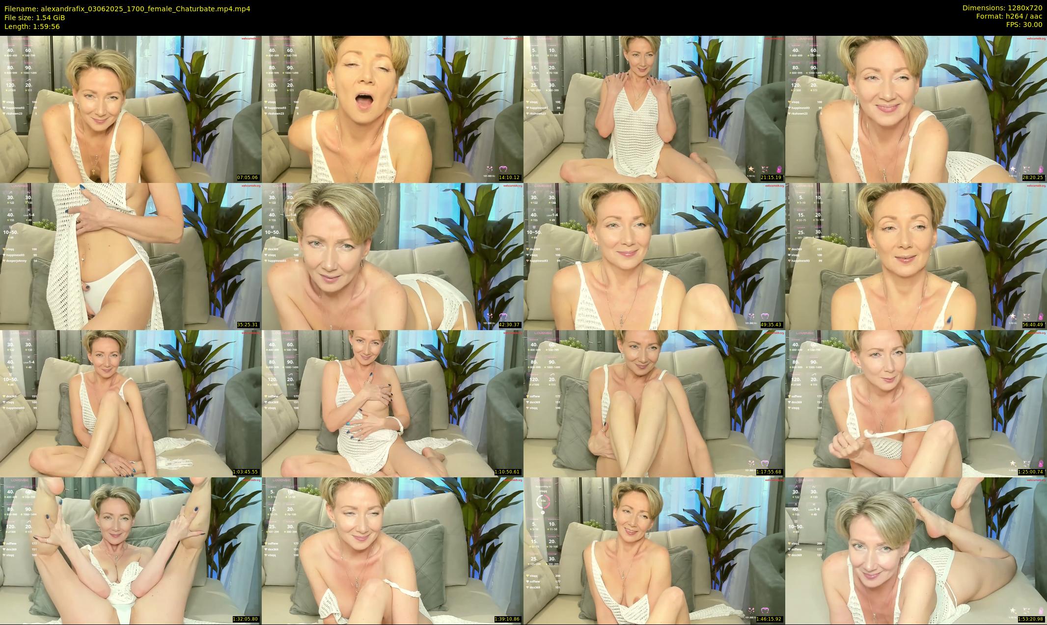 alexandrafix — 120 minute Chaturbate female cam show recording, 720p, Jun 3, 2025