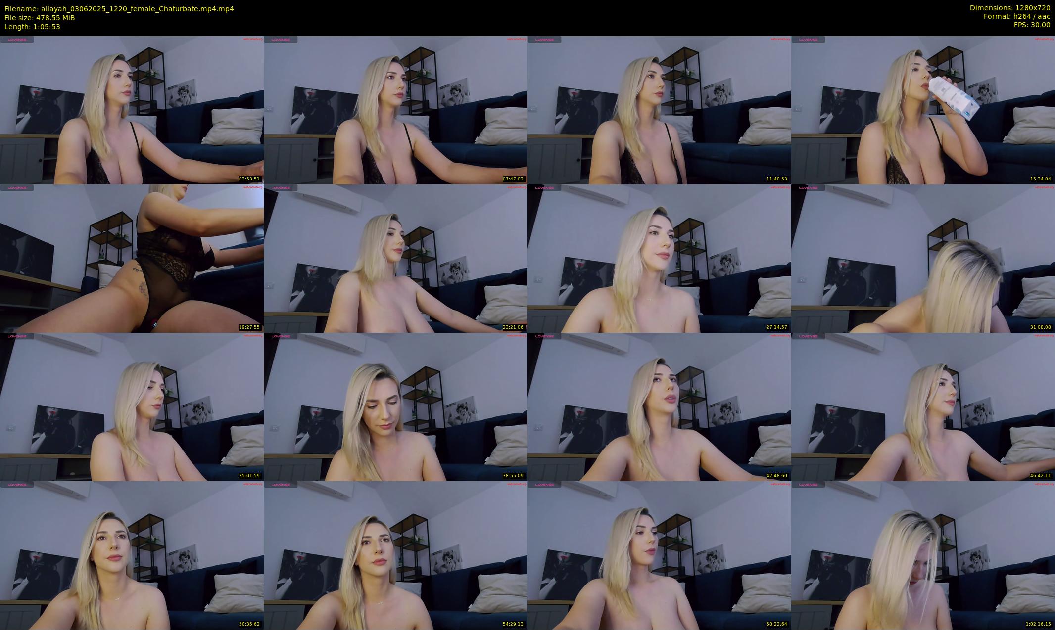 allayah — 66 minute Chaturbate female cam show recording, 720p, Jun 3, 2025