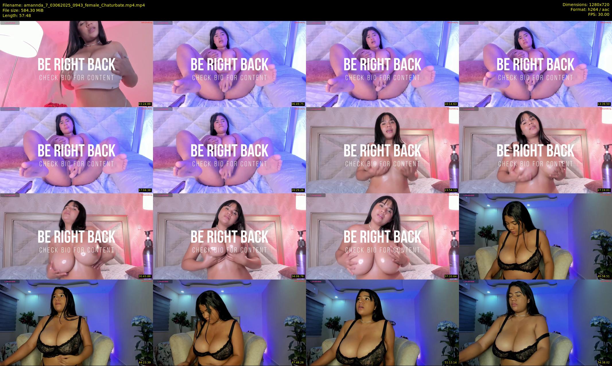 amannda_7 — 58 minute Chaturbate female cam show recording, 720p, Jun 3, 2025
