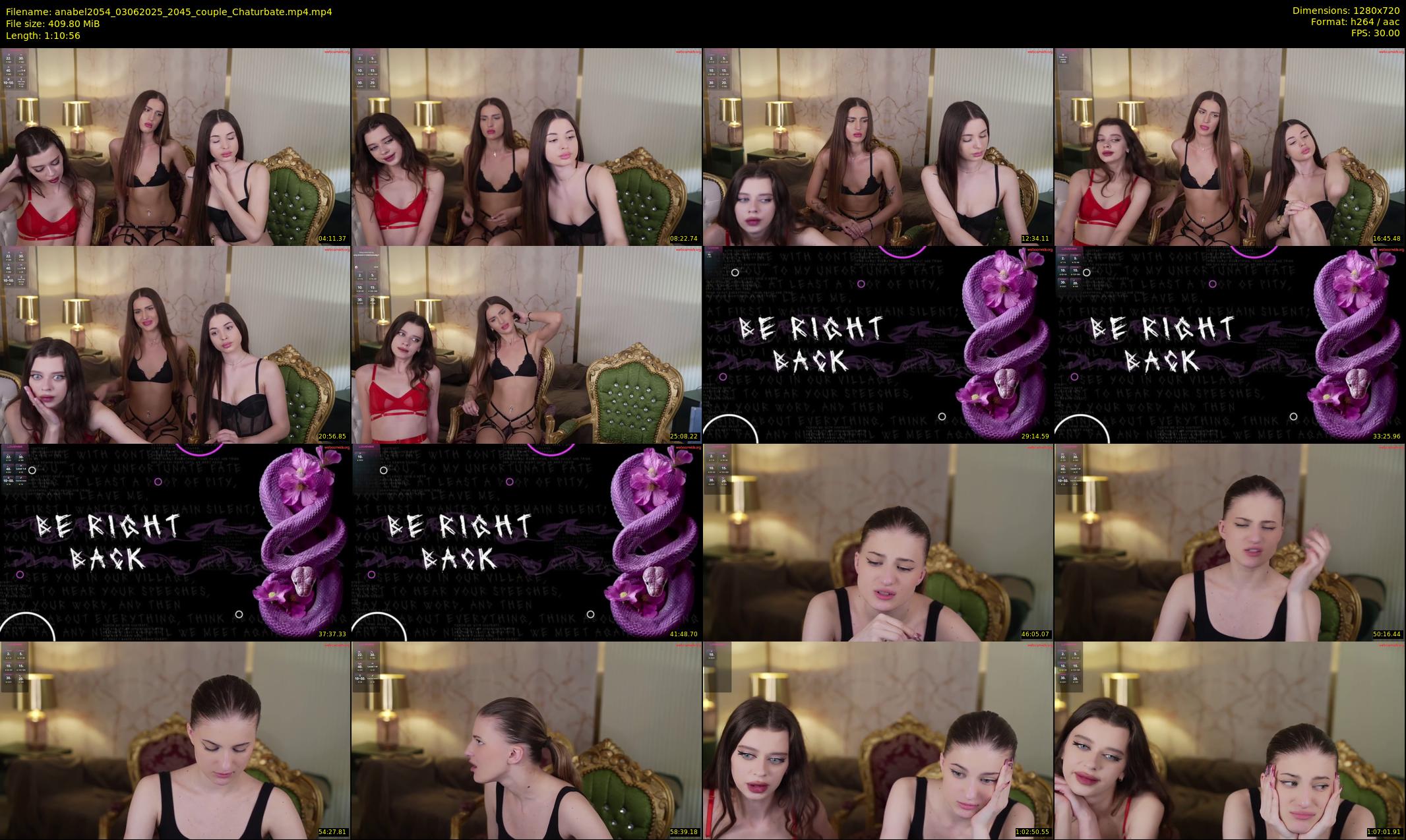 anabel2054 — 71 minute Chaturbate female cam show recording, 720p, Jun 3, 2025