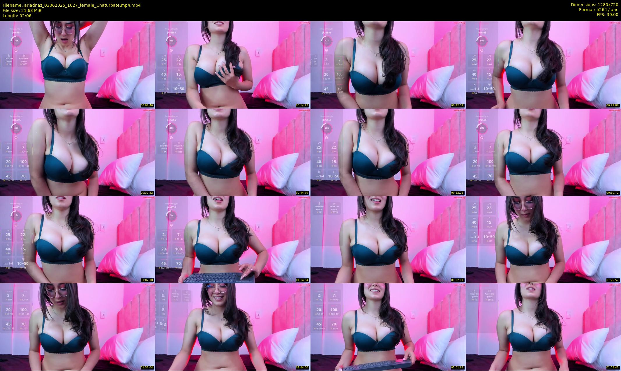 ariadnaz — 3 minute Chaturbate female cam show recording, 720p, Jun 3, 2025