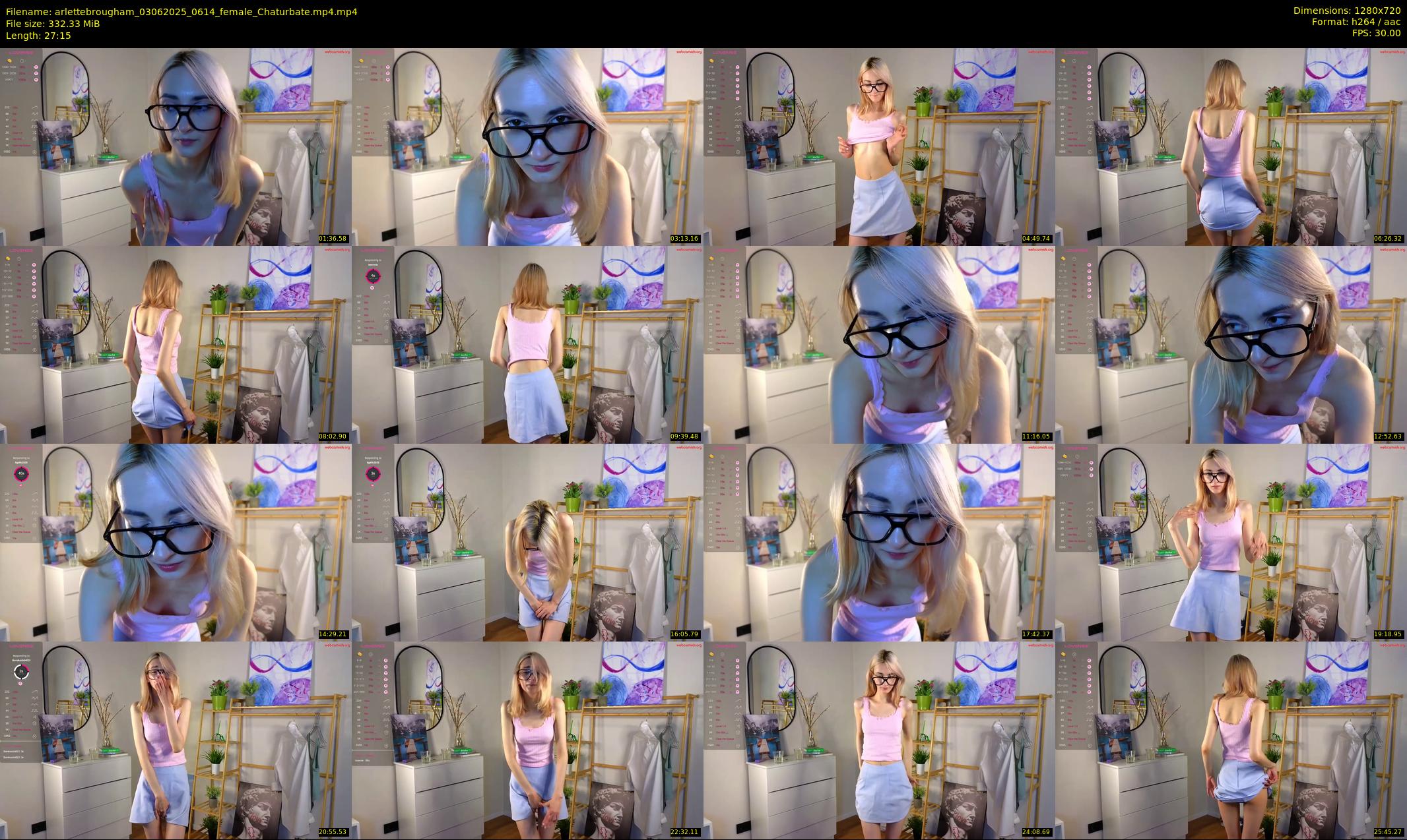 arlettebrougham — 28 minute Chaturbate female cam show recording, 720p, Jun 3, 2025
