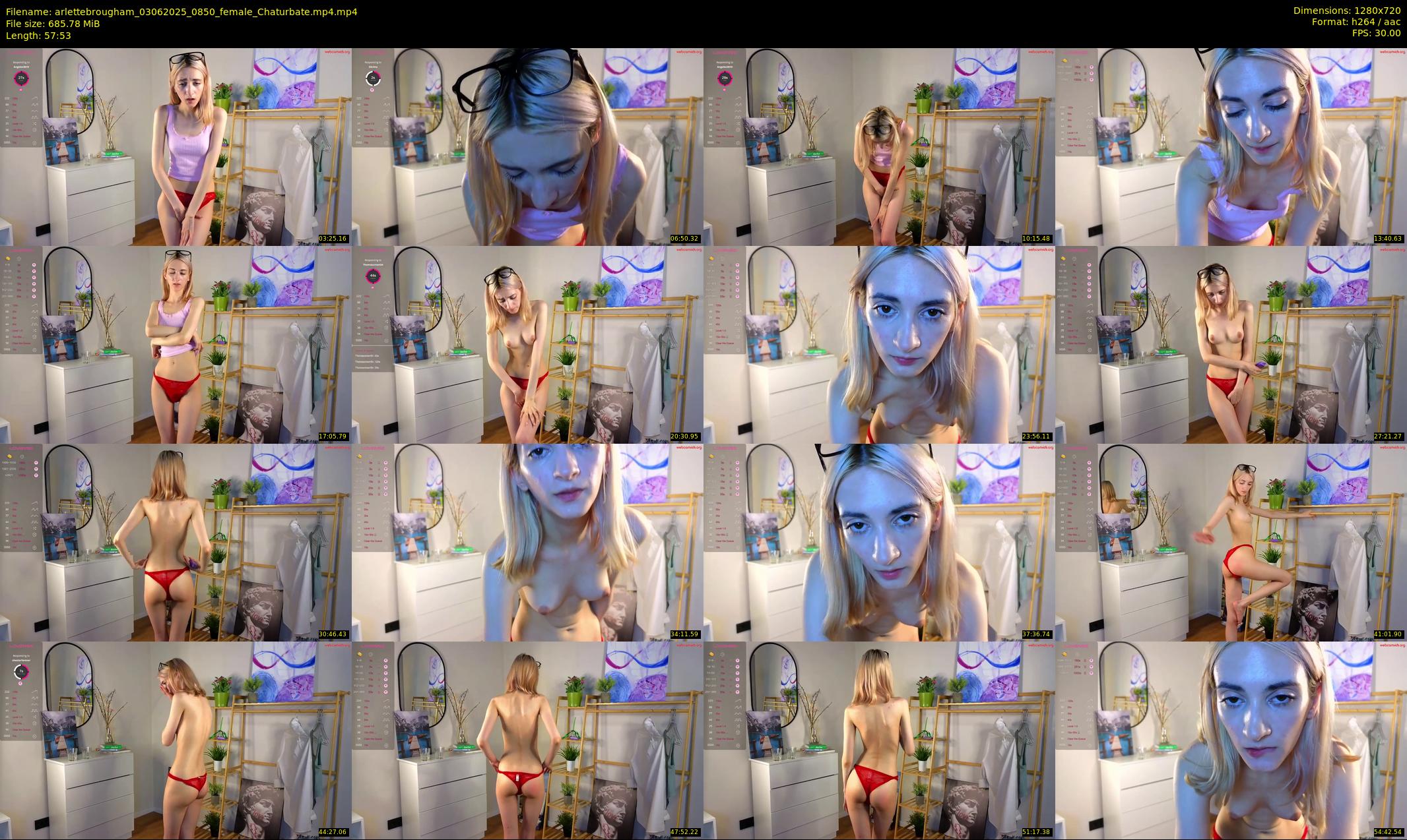 arlettebrougham — 58 minute Chaturbate female cam show recording, 720p, Jun 3, 2025