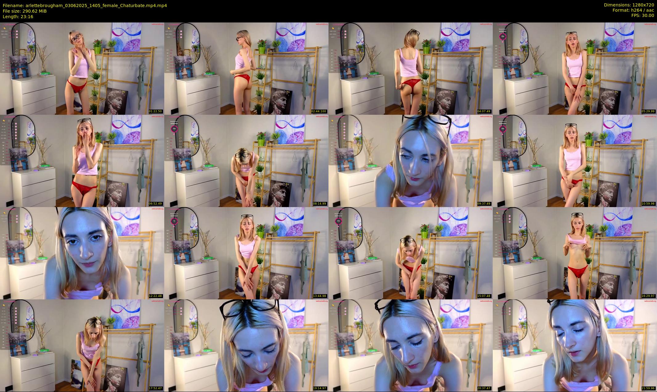 arlettebrougham — 24 minute Chaturbate female cam show recording, 720p, Jun 3, 2025