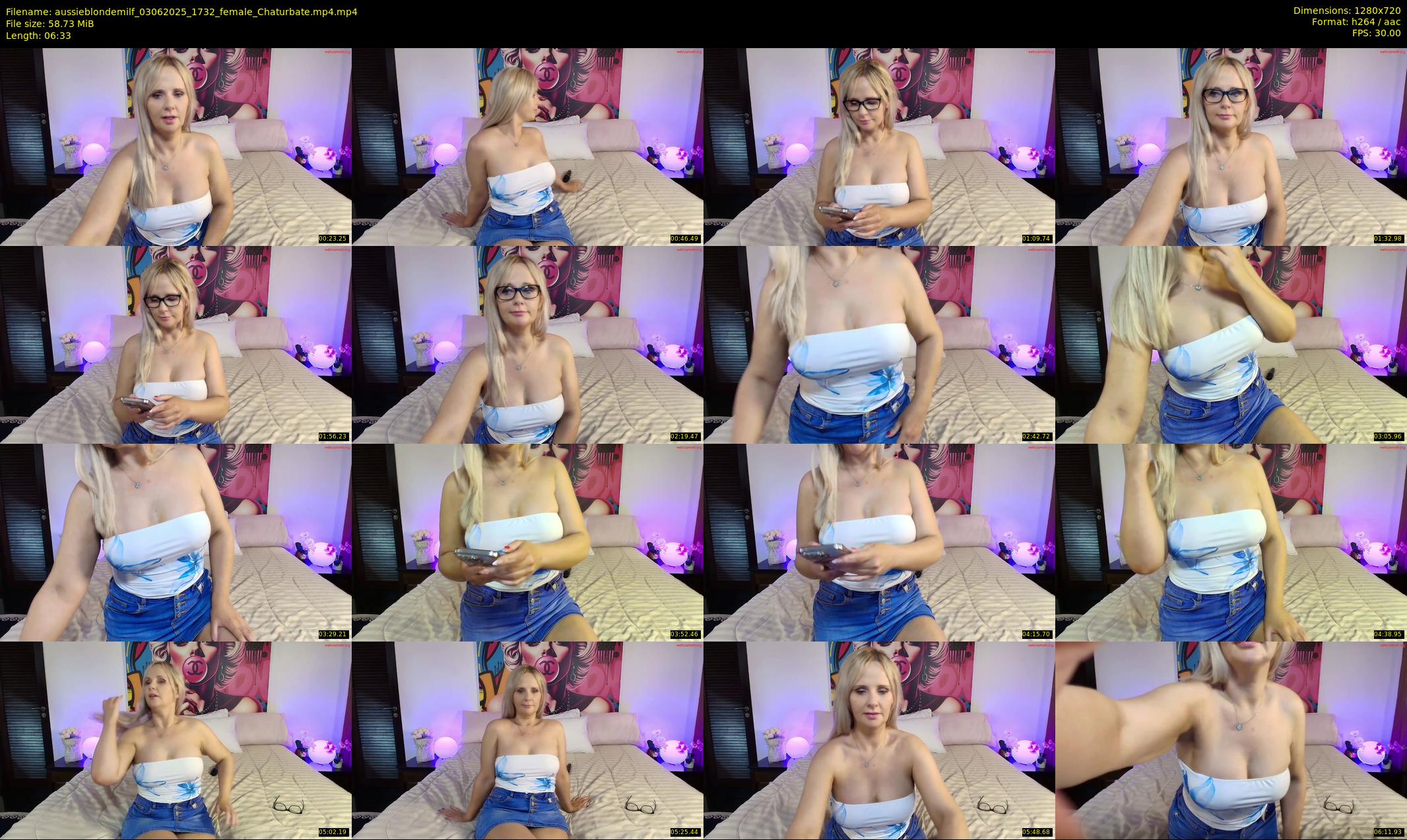 aussieblondemilf — 7 minute Chaturbate female cam show recording, 720p, Jun 3, 2025