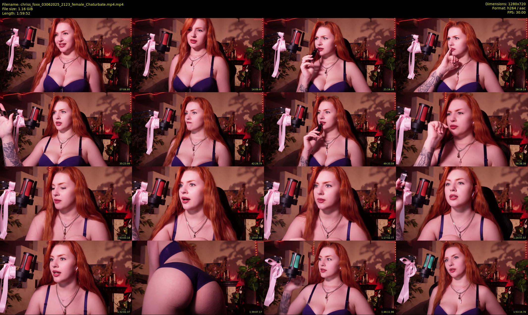 chriss_foxx — 120 minute Chaturbate female cam show recording, 720p, Jun 3, 2025
