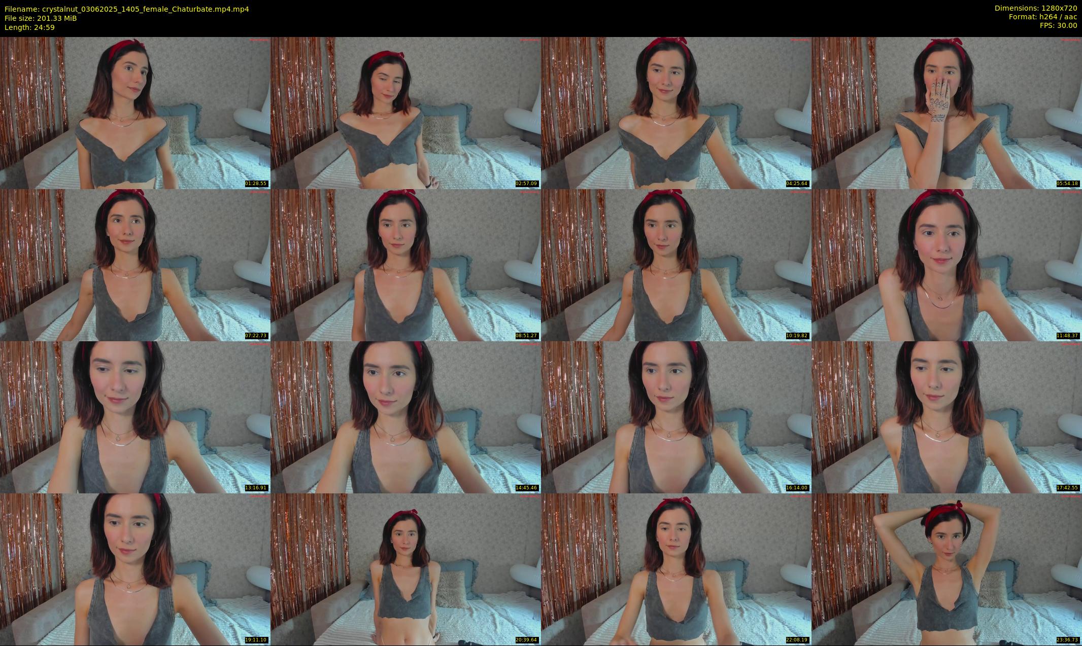 crystalnut — 25 minute Chaturbate female cam show recording, 720p, Jun 3, 2025