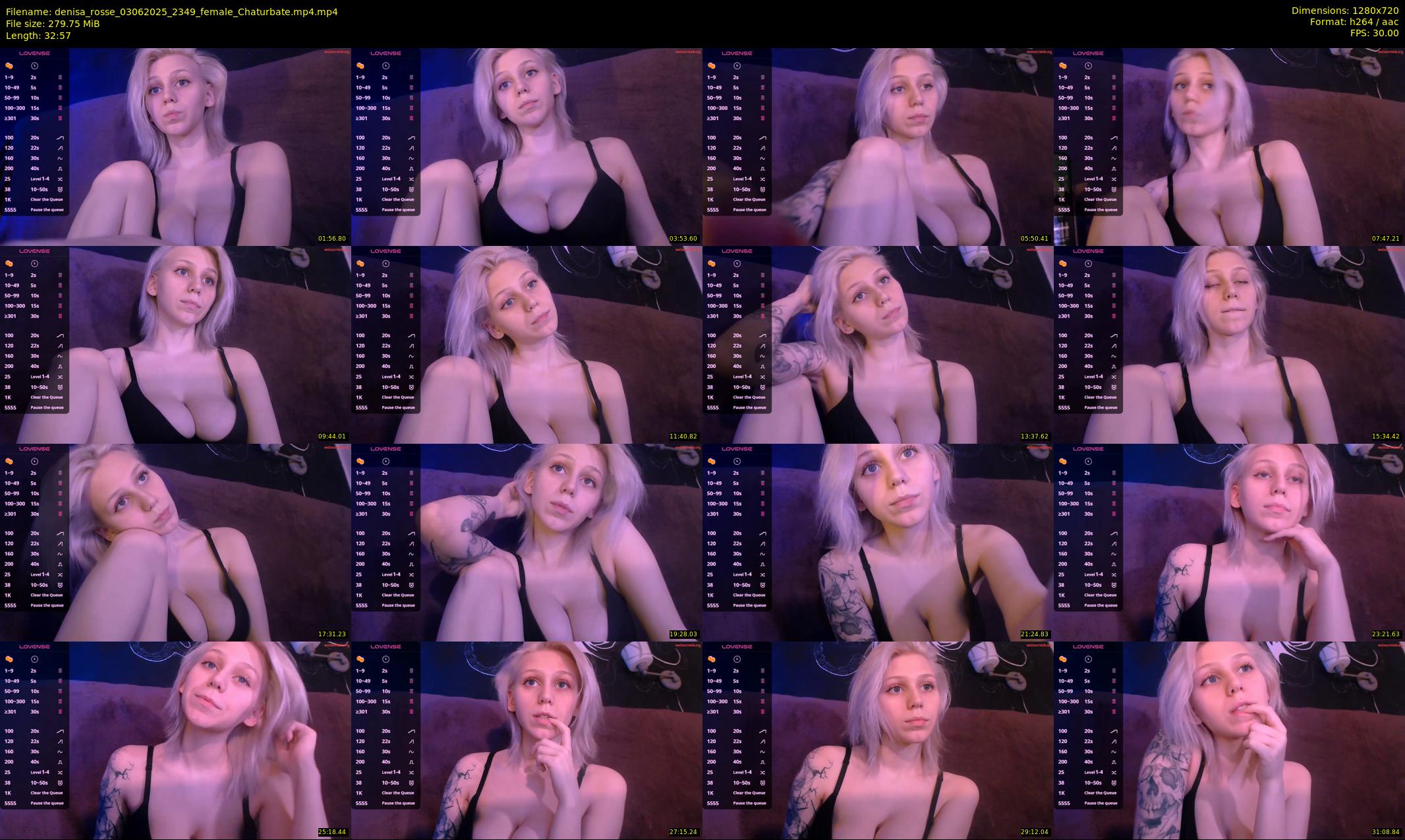 denisa_rosse — 33 minute Chaturbate female cam show recording, 720p, Jun 3, 2025