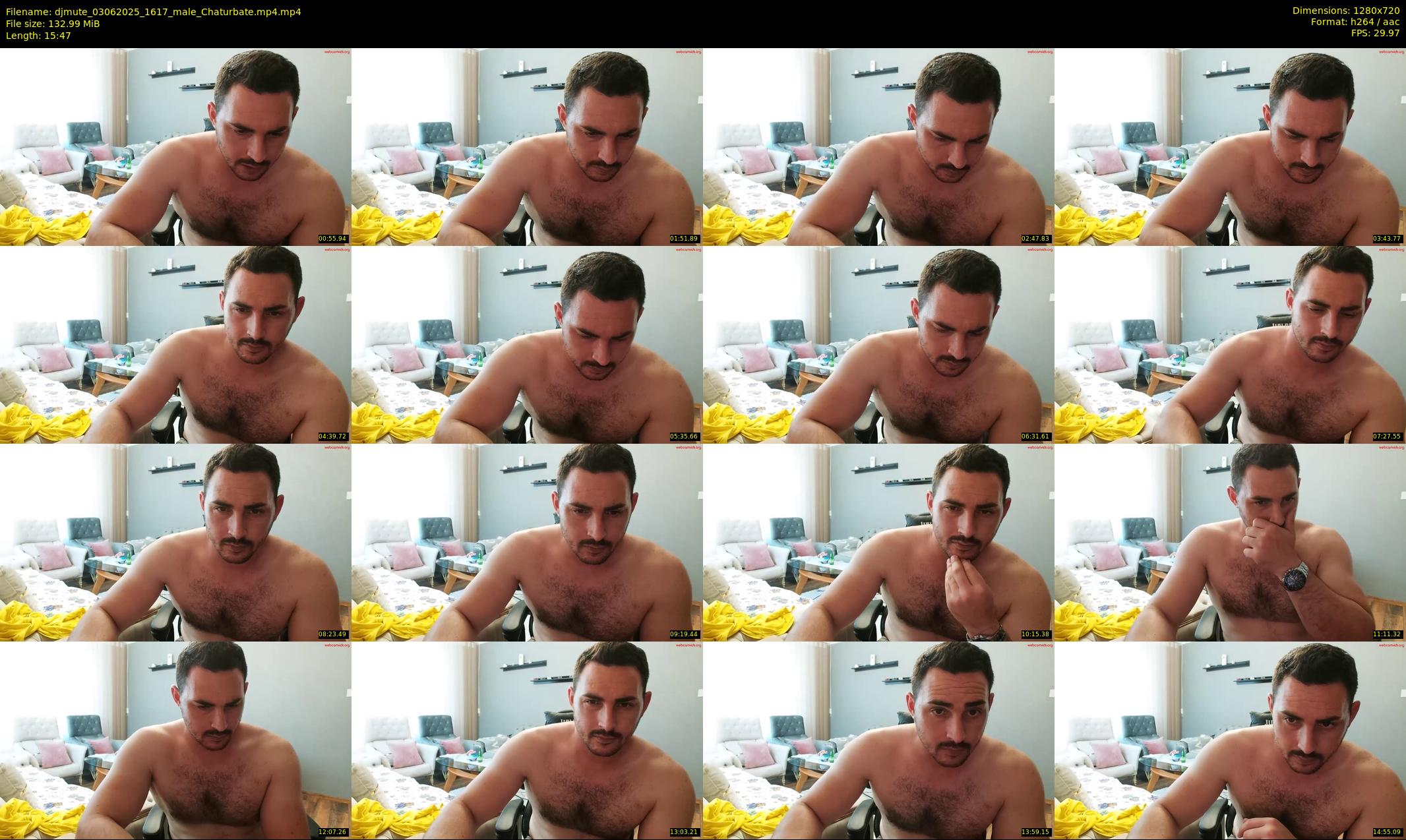 djmute — 16 minute Chaturbate male cam show recording, 720p, Jun 3, 2025