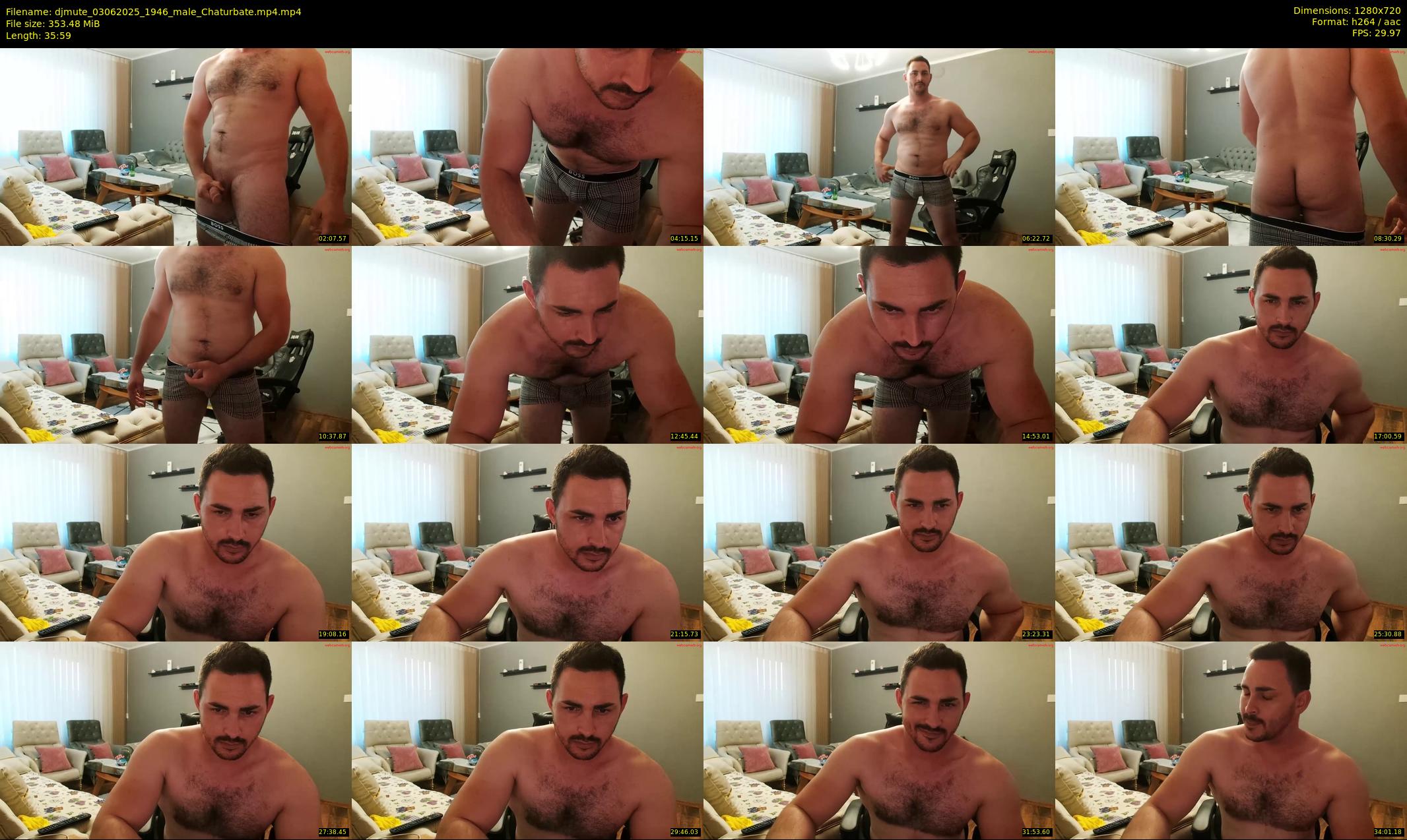 djmute — 36 minute Chaturbate male cam show recording, 720p, Jun 3, 2025