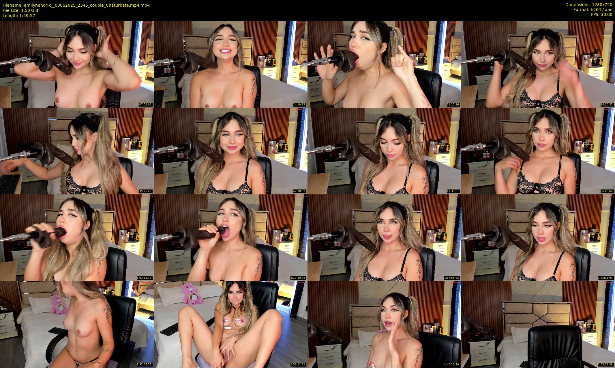 emilyhendrix_ — 120 minute Chaturbate couple cam show recording, 720p, Jun 3, 2025