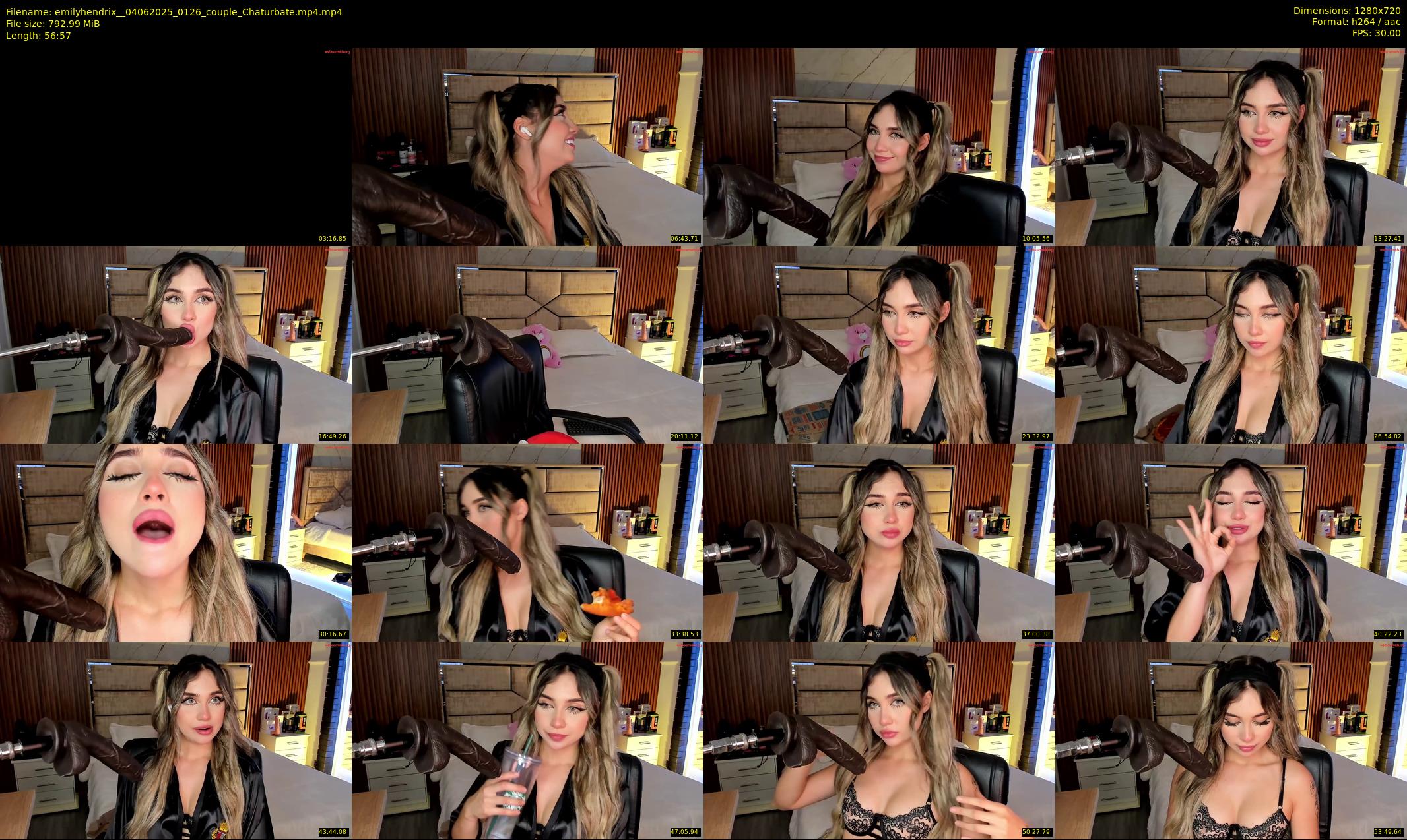 emilyhendrix_ — 57 minute Chaturbate couple cam show recording, 720p, Jun 4, 2025