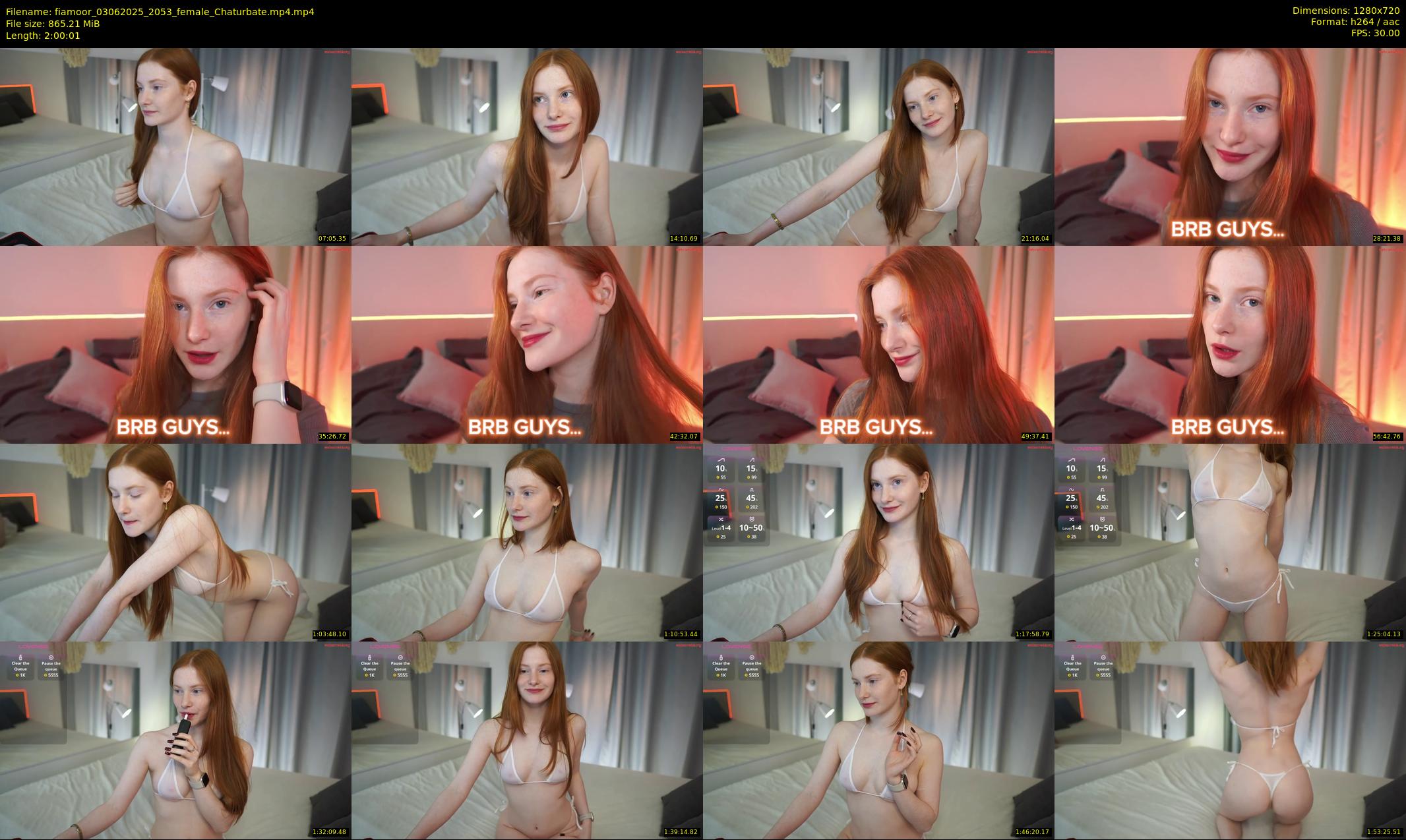 fiamoor — 121 minute Chaturbate female cam show recording, 720p, Jun 3, 2025