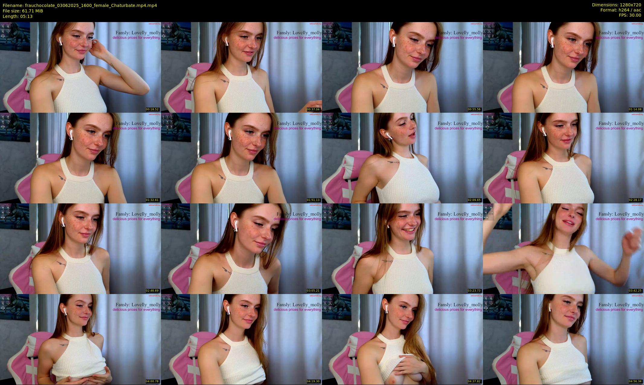 frauchocolate — 6 minute Chaturbate female cam show recording, 720p, Jun 3, 2025
