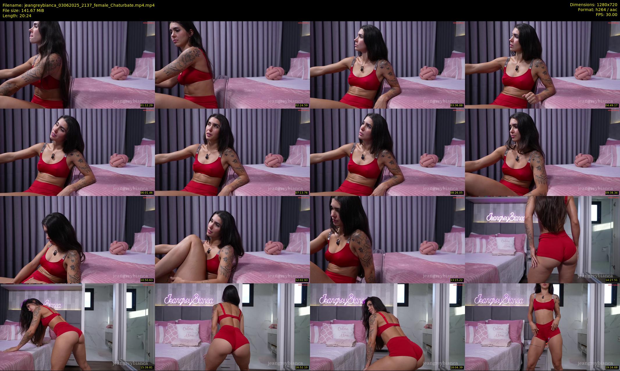 jeangreybianca — 21 minute Chaturbate female cam show recording, 720p, Jun 3, 2025