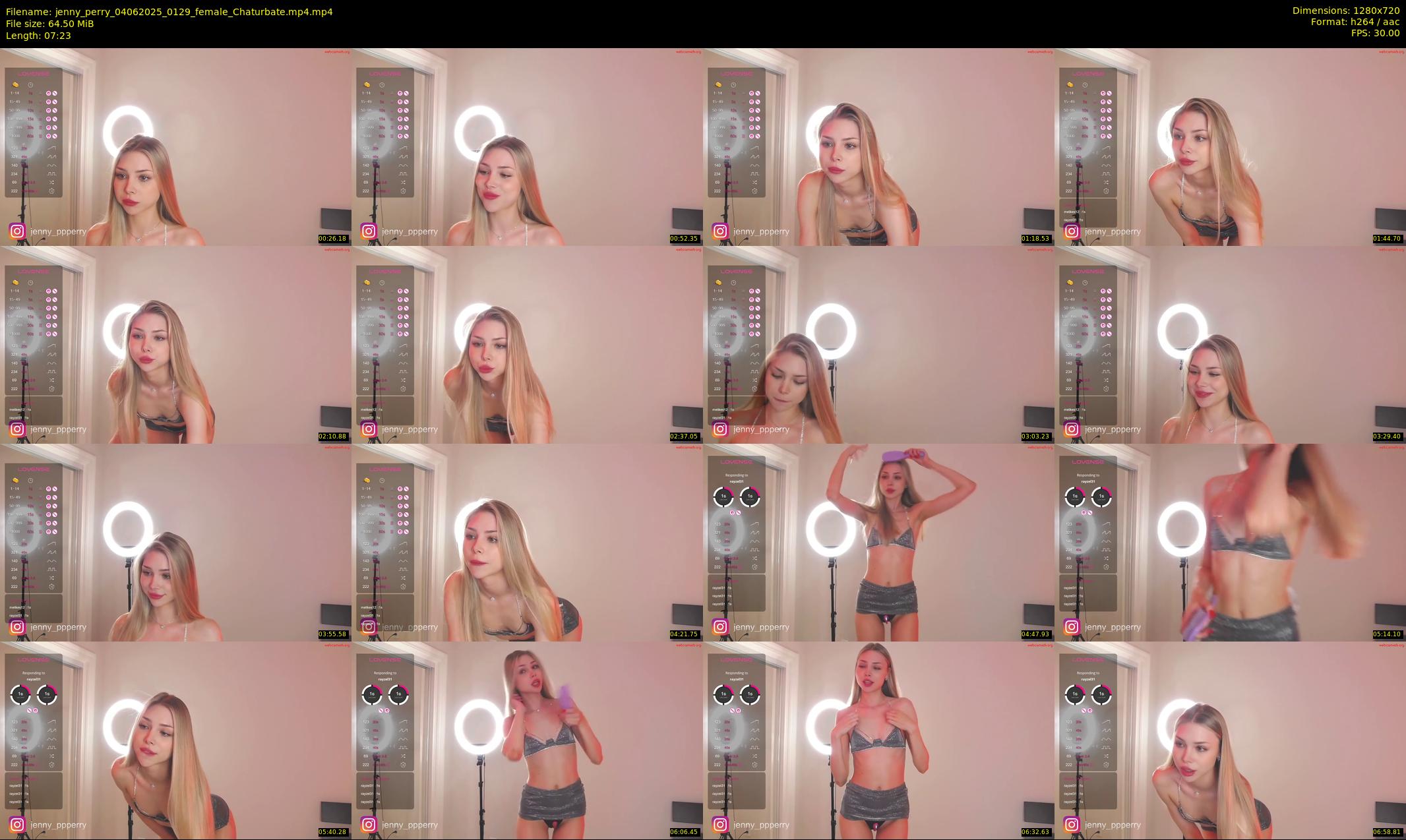 jenny_perry — 8 minute Chaturbate female cam show recording, 720p, Jun 4, 2025