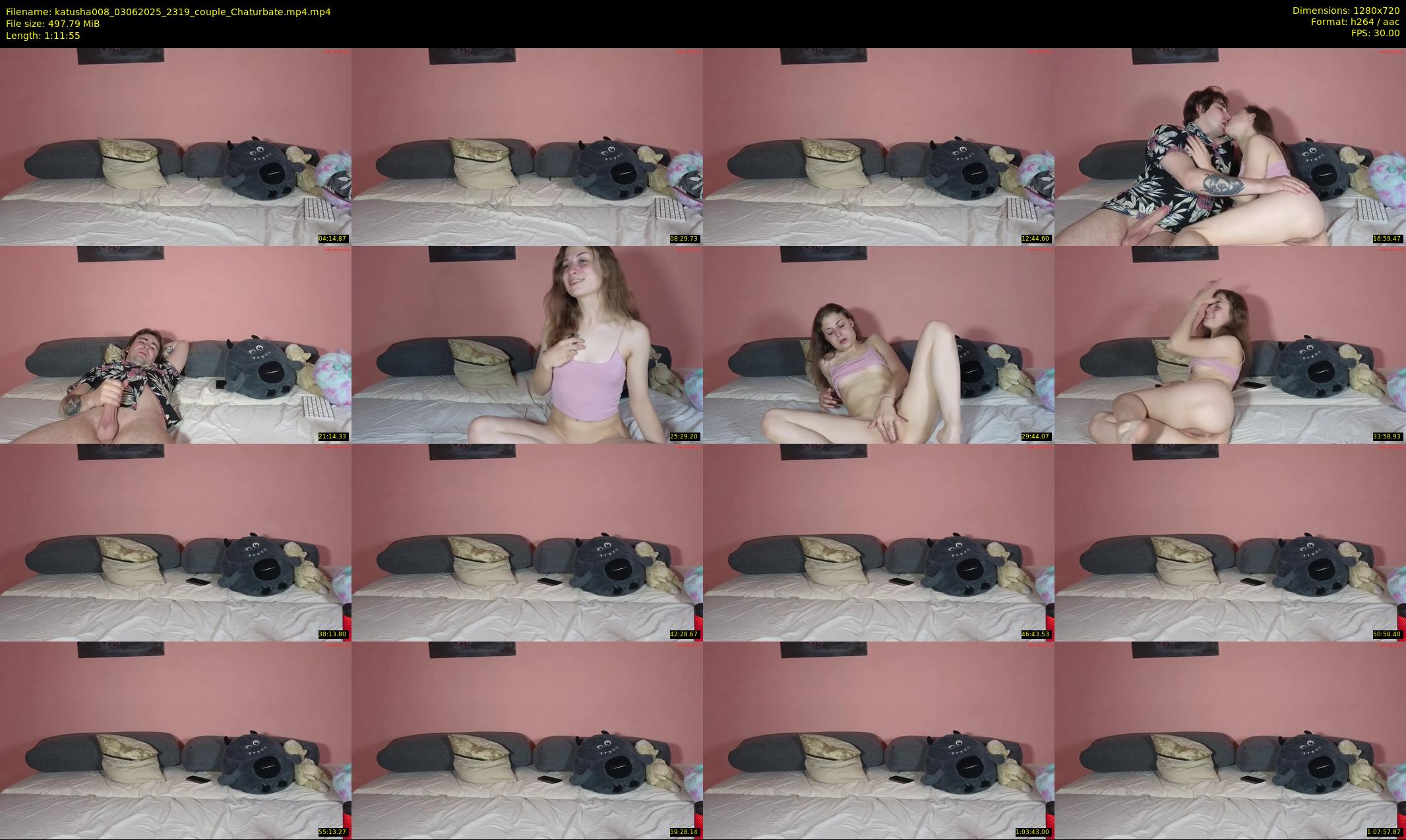 katusha008 — 72 minute Chaturbate couple cam show recording, 720p, Jun 3, 2025