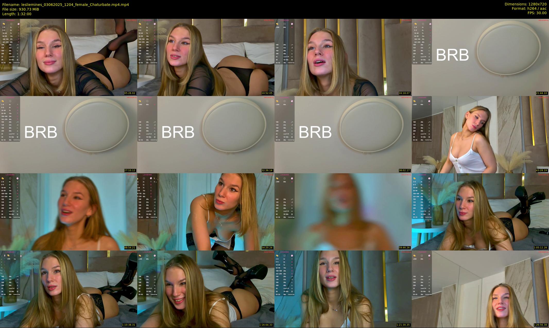 lesliemines — 92 minute Chaturbate female cam show recording, 720p, Jun 3, 2025