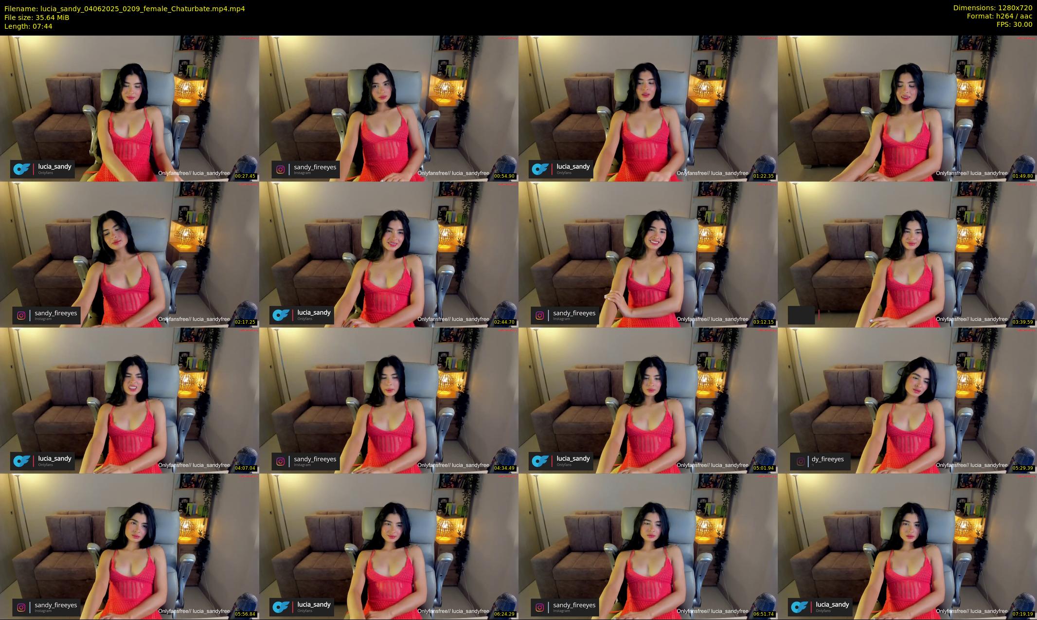 lucia_sandy — 8 minute Chaturbate female cam show recording, 720p, Jun 4, 2025