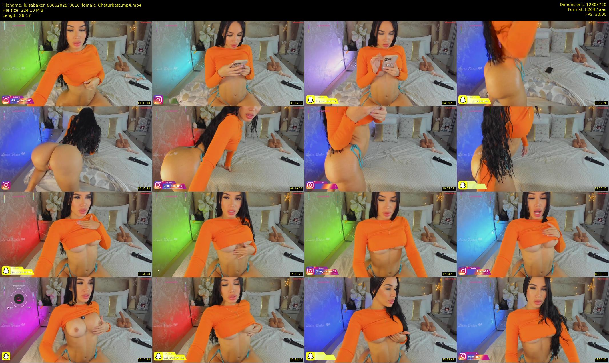 luisabaker — 27 minute Chaturbate female cam show recording, 720p, Jun 3, 2025
