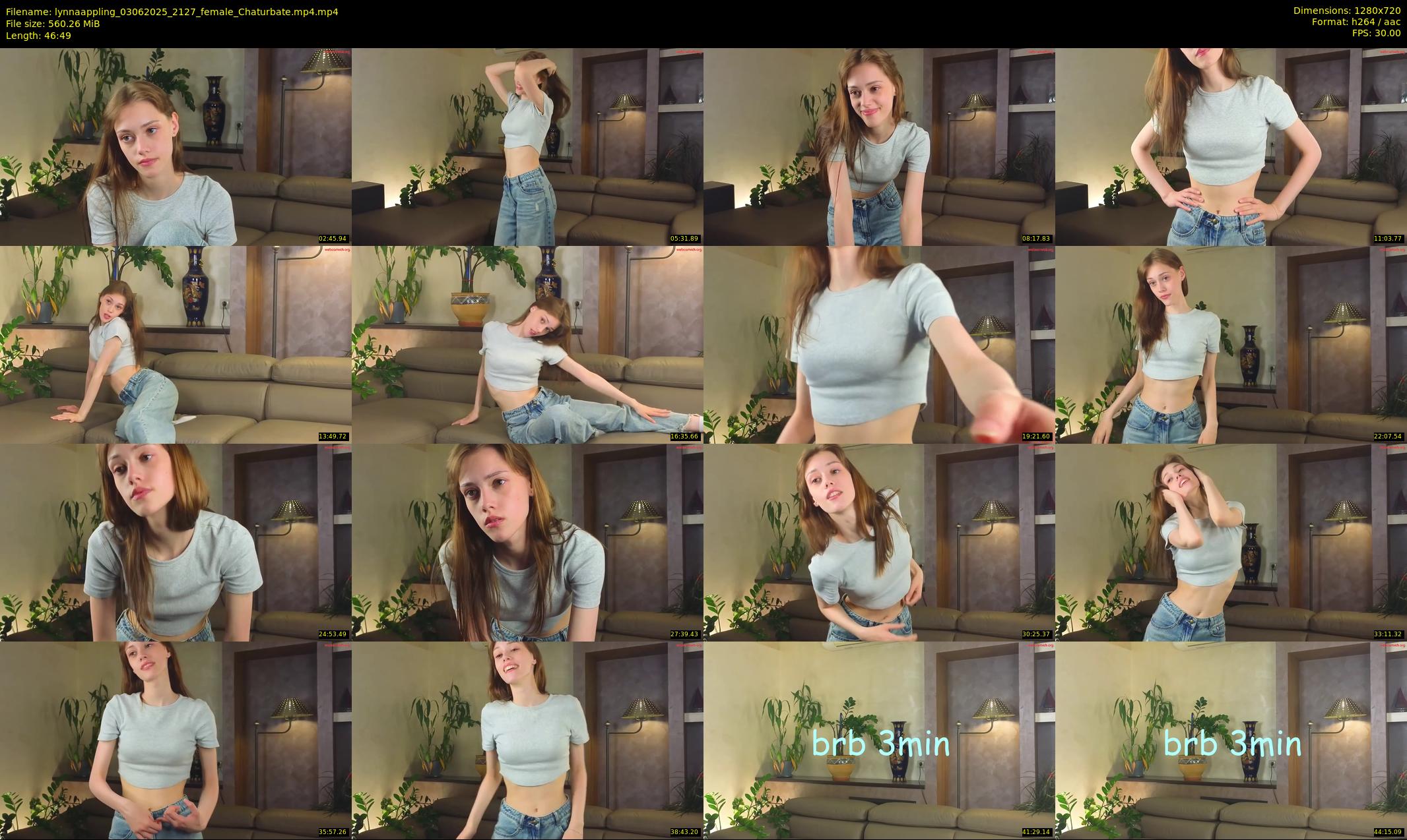lynnaappling — 47 minute Chaturbate female cam show recording, 720p, Jun 3, 2025