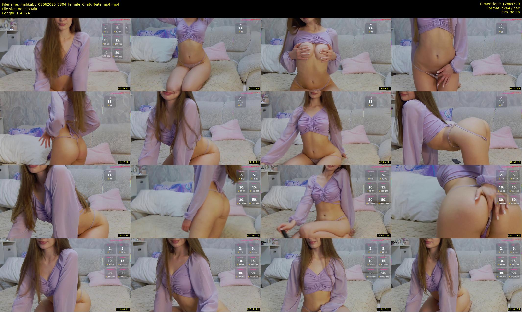 malikabb — 104 minute Chaturbate female cam show recording, 720p, Jun 3, 2025
