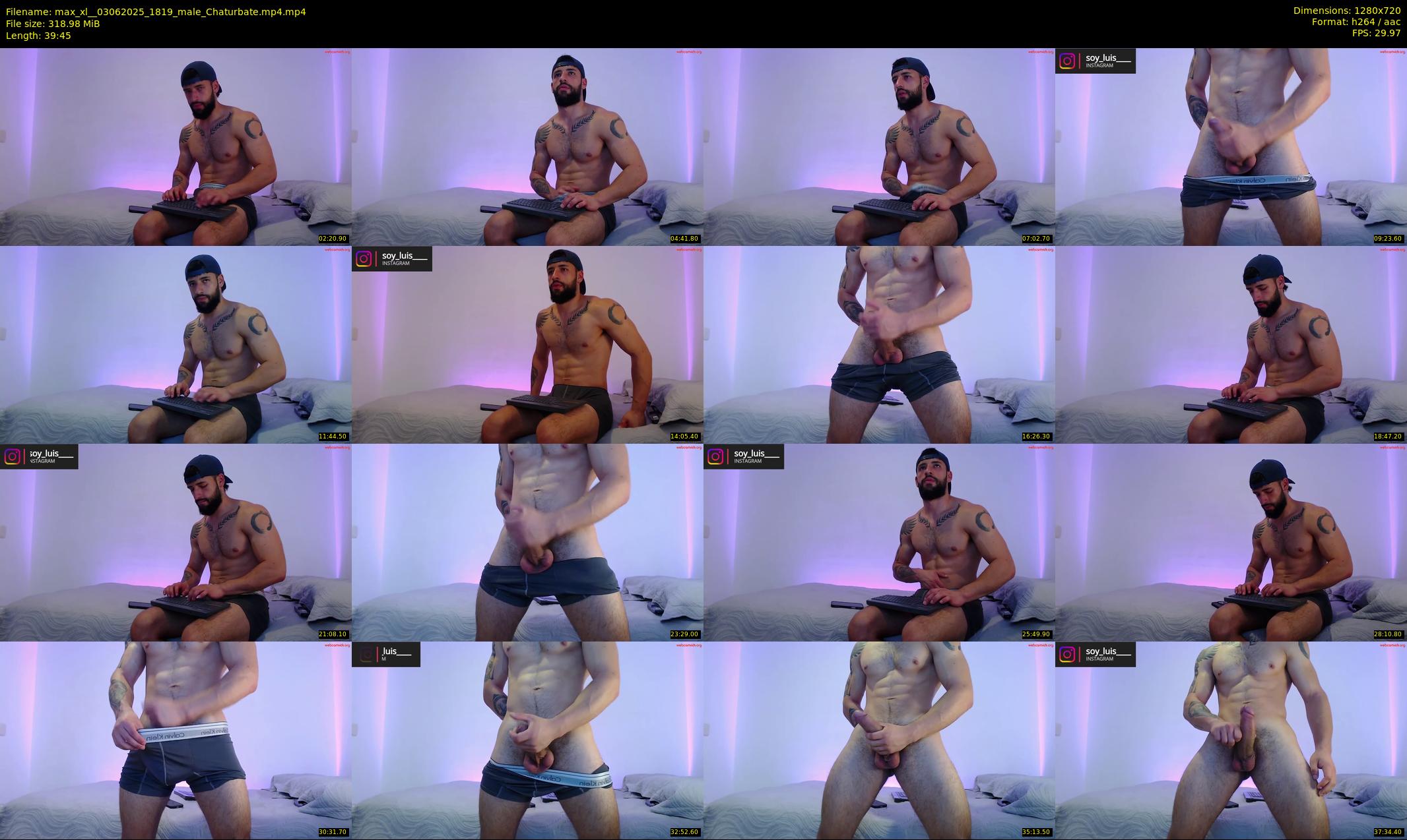 max_xl_ — 40 minute Chaturbate male cam show recording, 720p, Jun 3, 2025