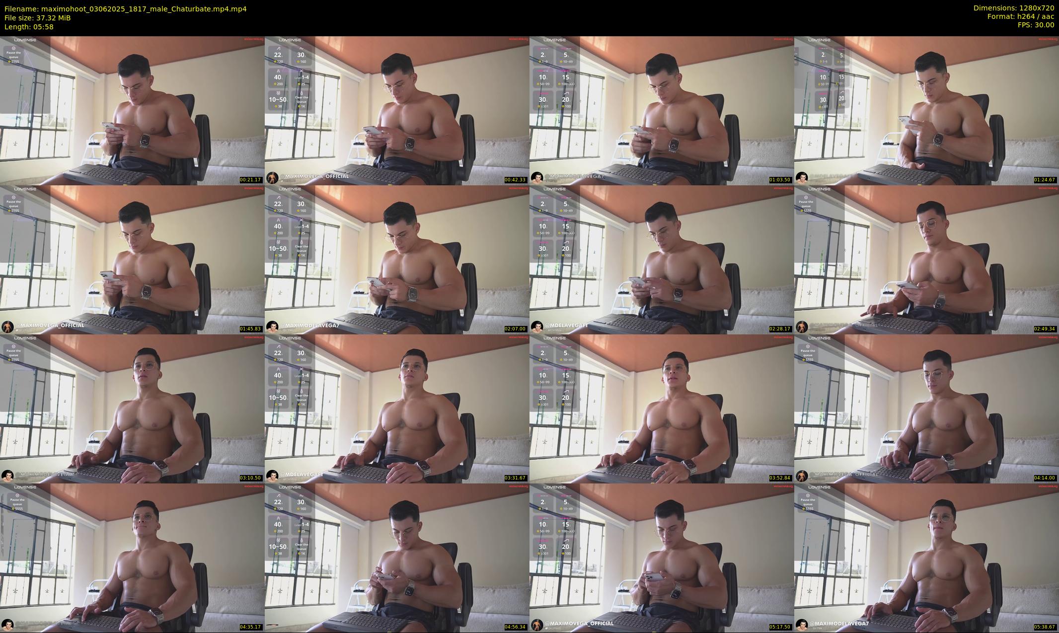 maximohoot — 6 minute Chaturbate male cam show recording, 720p, Jun 3, 2025