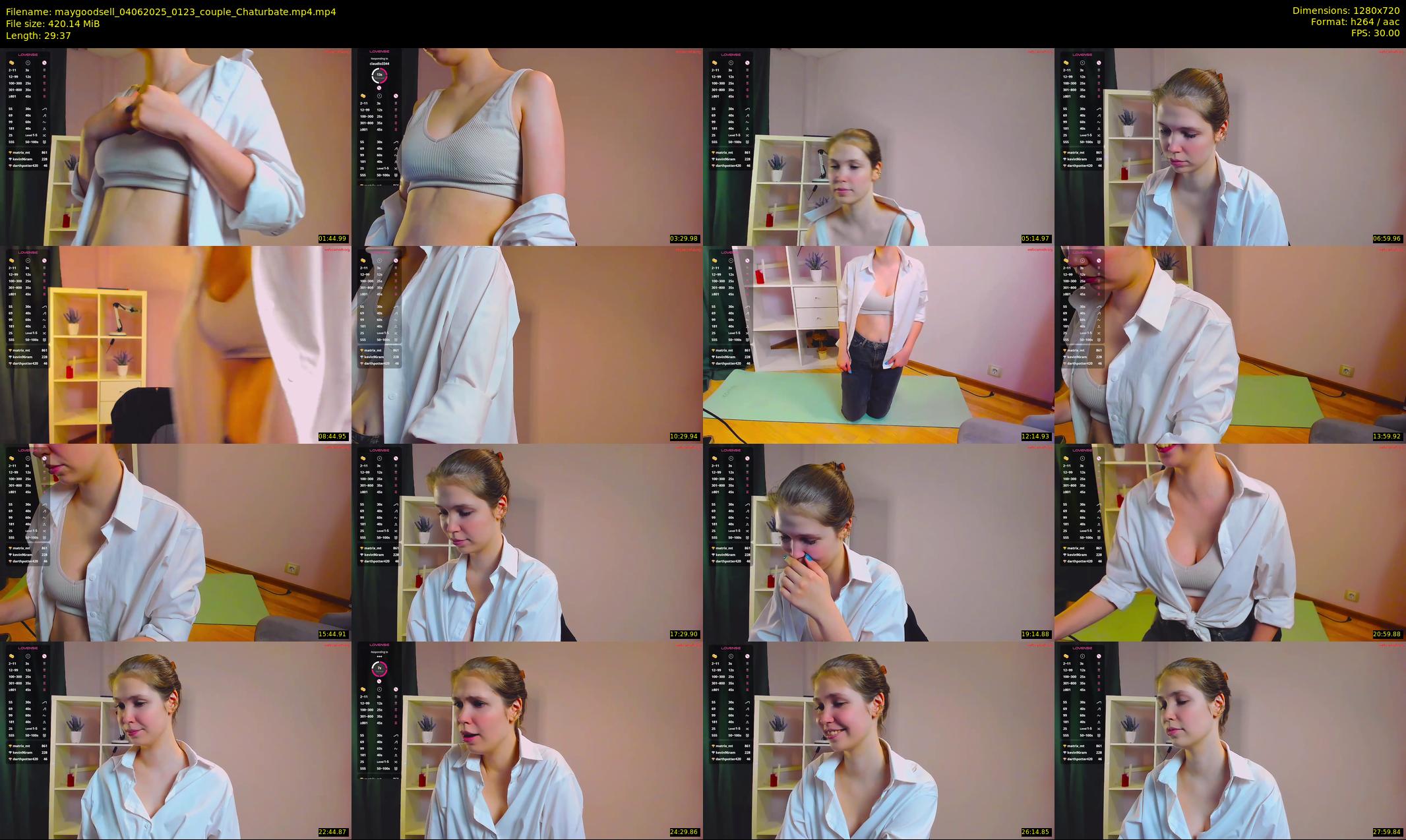 maygoodsell — 30 minute Chaturbate couple cam show recording, 720p, Jun 4, 2025