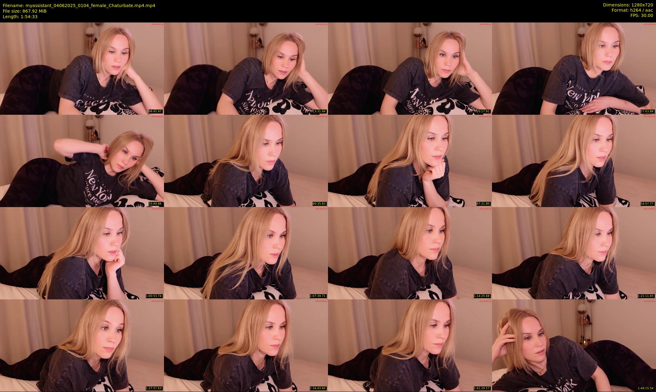 myassistant — 115 minute Chaturbate female cam show recording, 720p, Jun 4, 2025