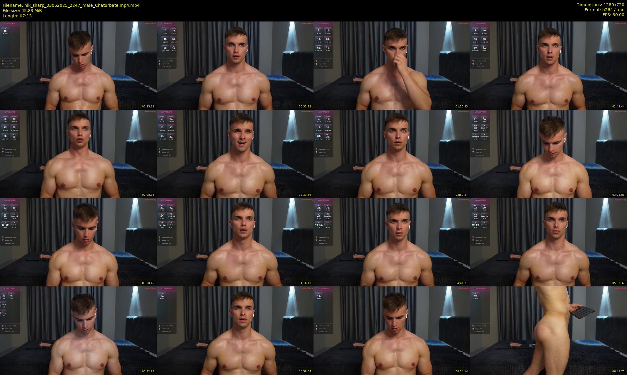 nik_sharp — 8 minute Chaturbate male cam show recording, 720p, Jun 3, 2025