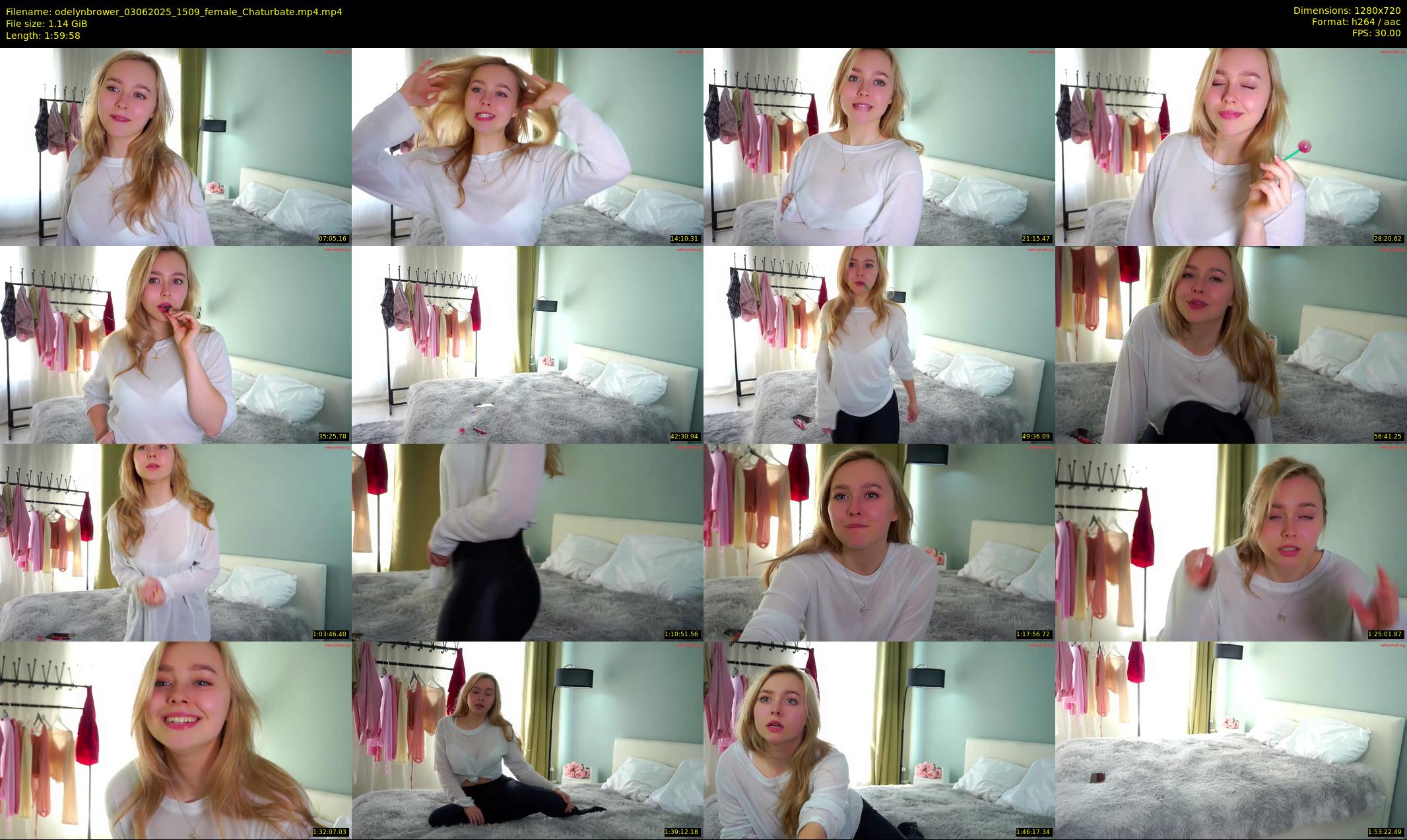 odelynbrower — 120 minute Chaturbate female cam show recording, 720p, Jun 3, 2025