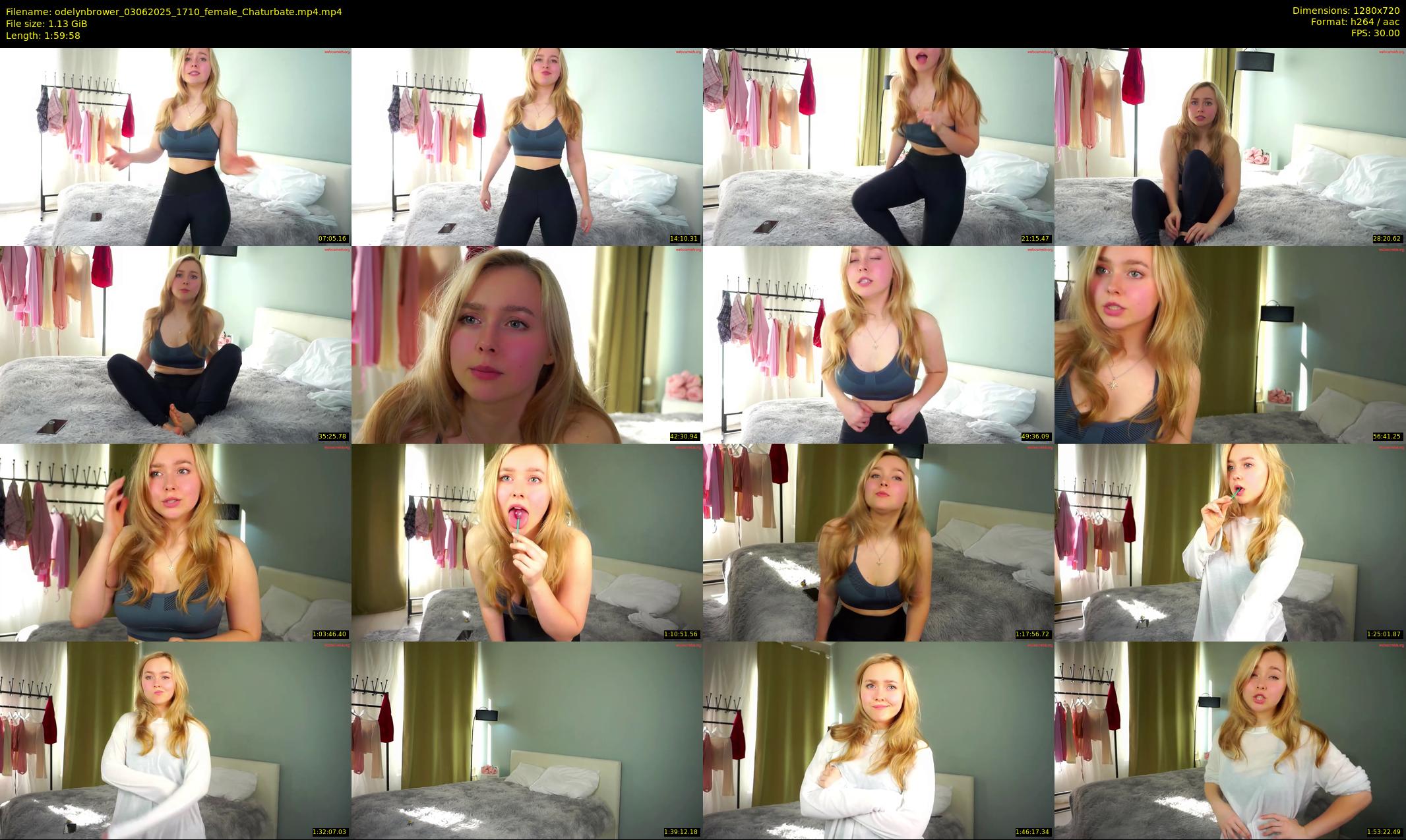 odelynbrower — 120 minute Chaturbate female cam show recording, 720p, Jun 3, 2025