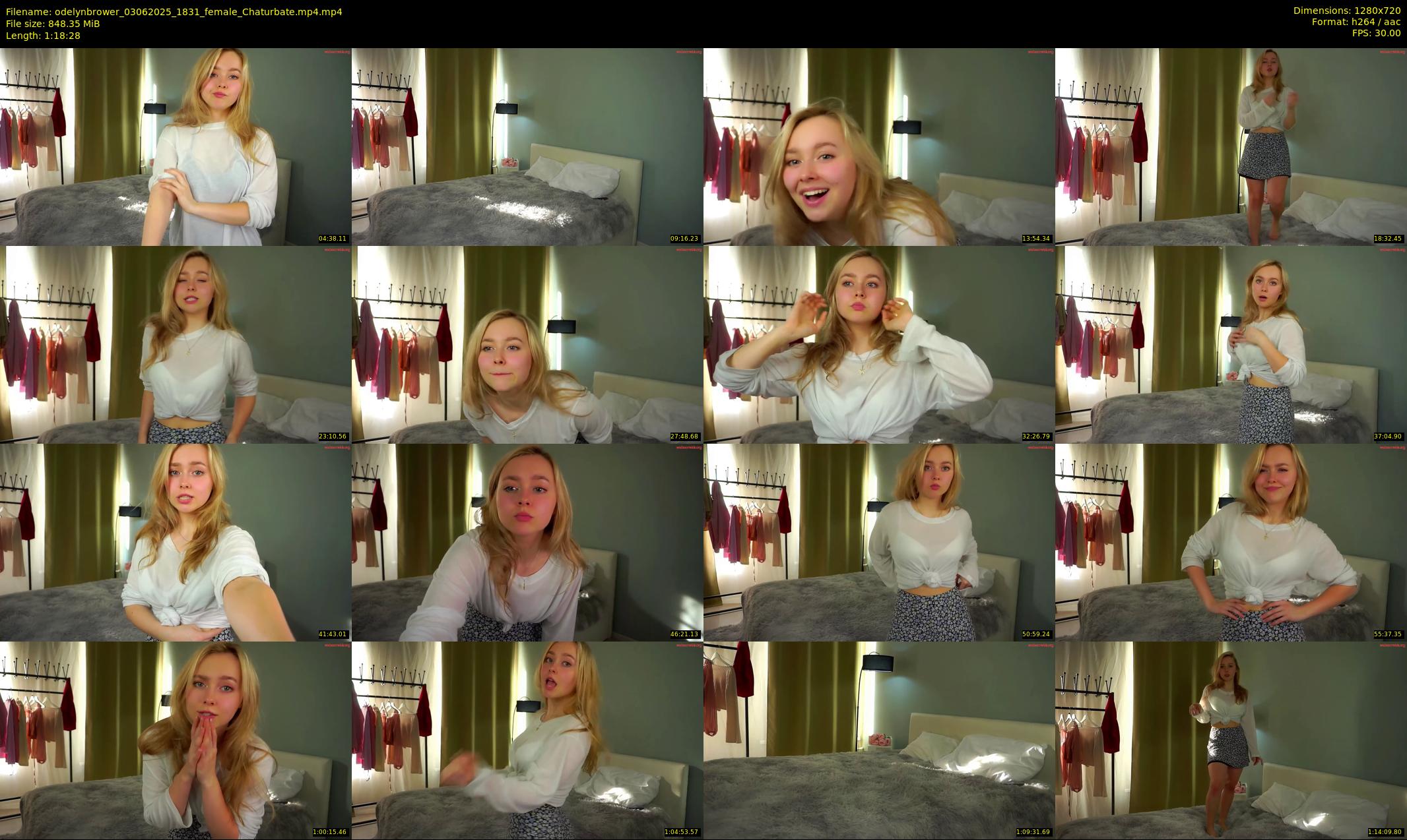 odelynbrower — 79 minute Chaturbate female cam show recording, 720p, Jun 3, 2025