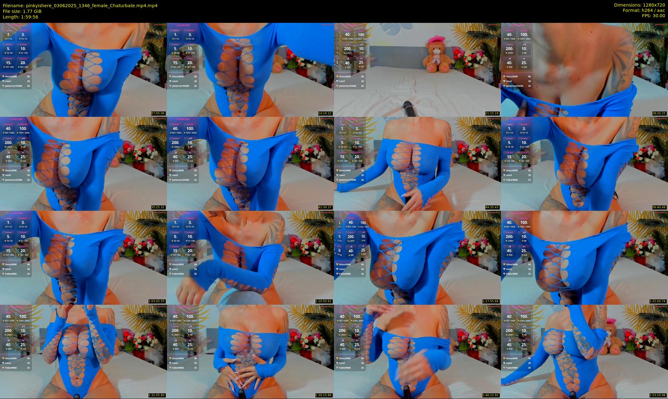 pinkyishere — 120 minute Chaturbate female cam show recording, 720p, Jun 3, 2025