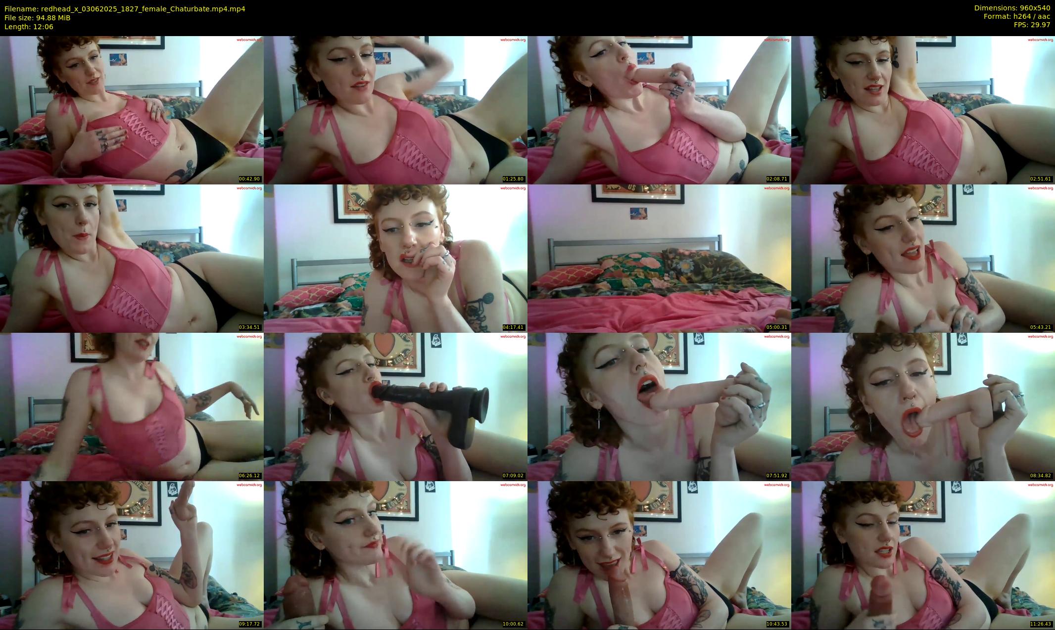 redhead_x — 13 minute Chaturbate female cam show recording, 480p, Jun 3, 2025