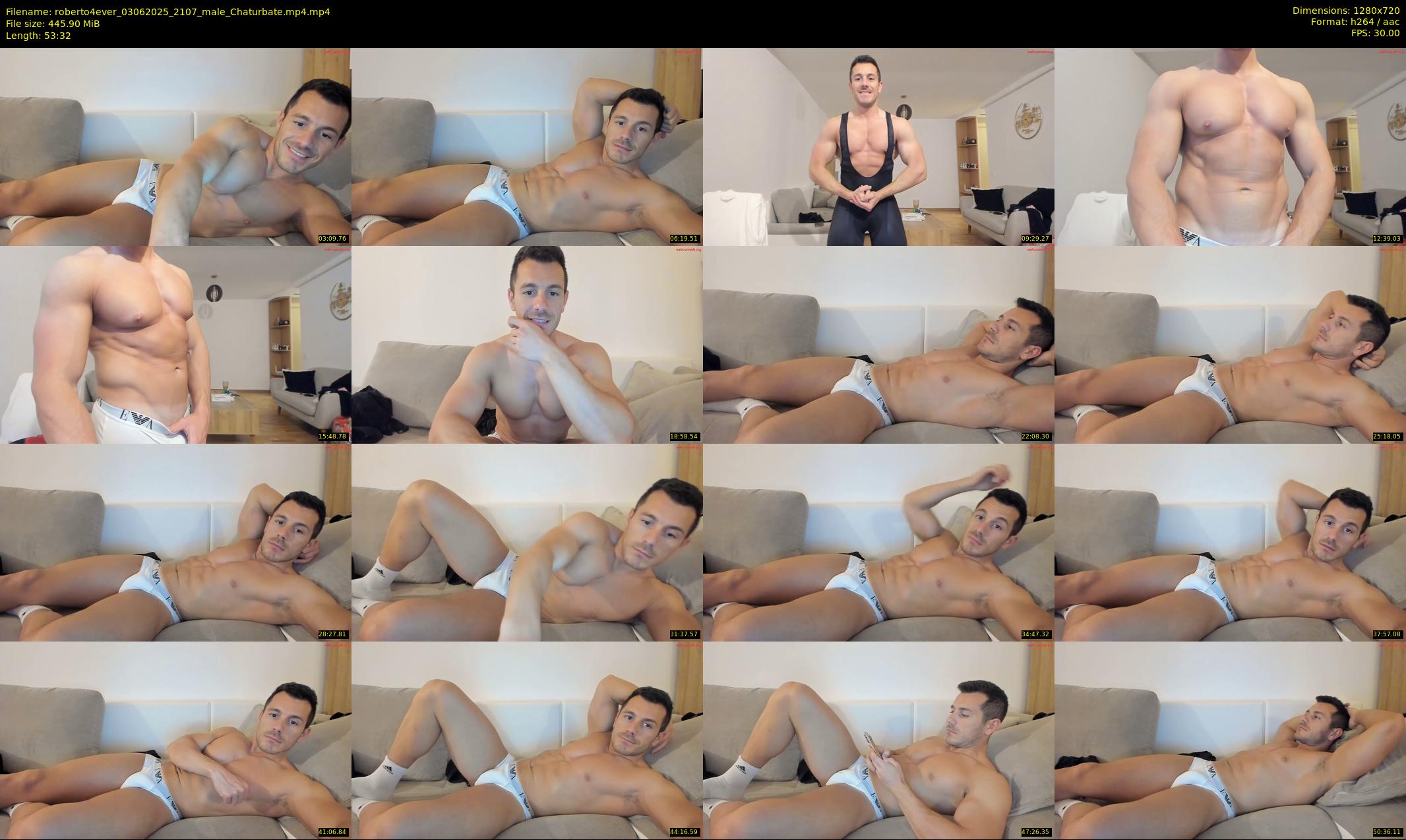 roberto4ever — 54 minute Chaturbate male cam show recording, 720p, Jun 3, 2025