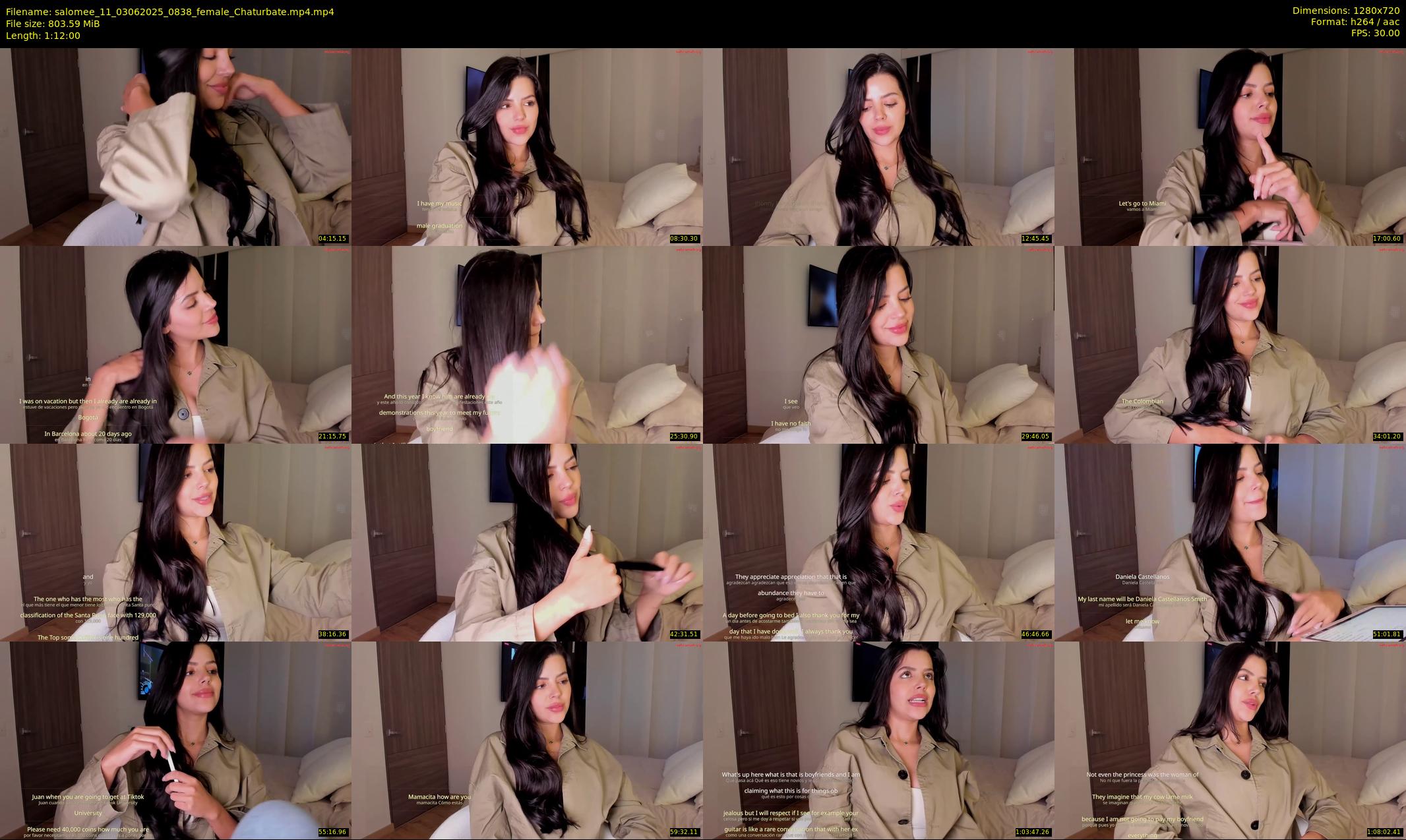 salomee_11 — 72 minute Chaturbate female cam show recording, 720p, Jun 3, 2025