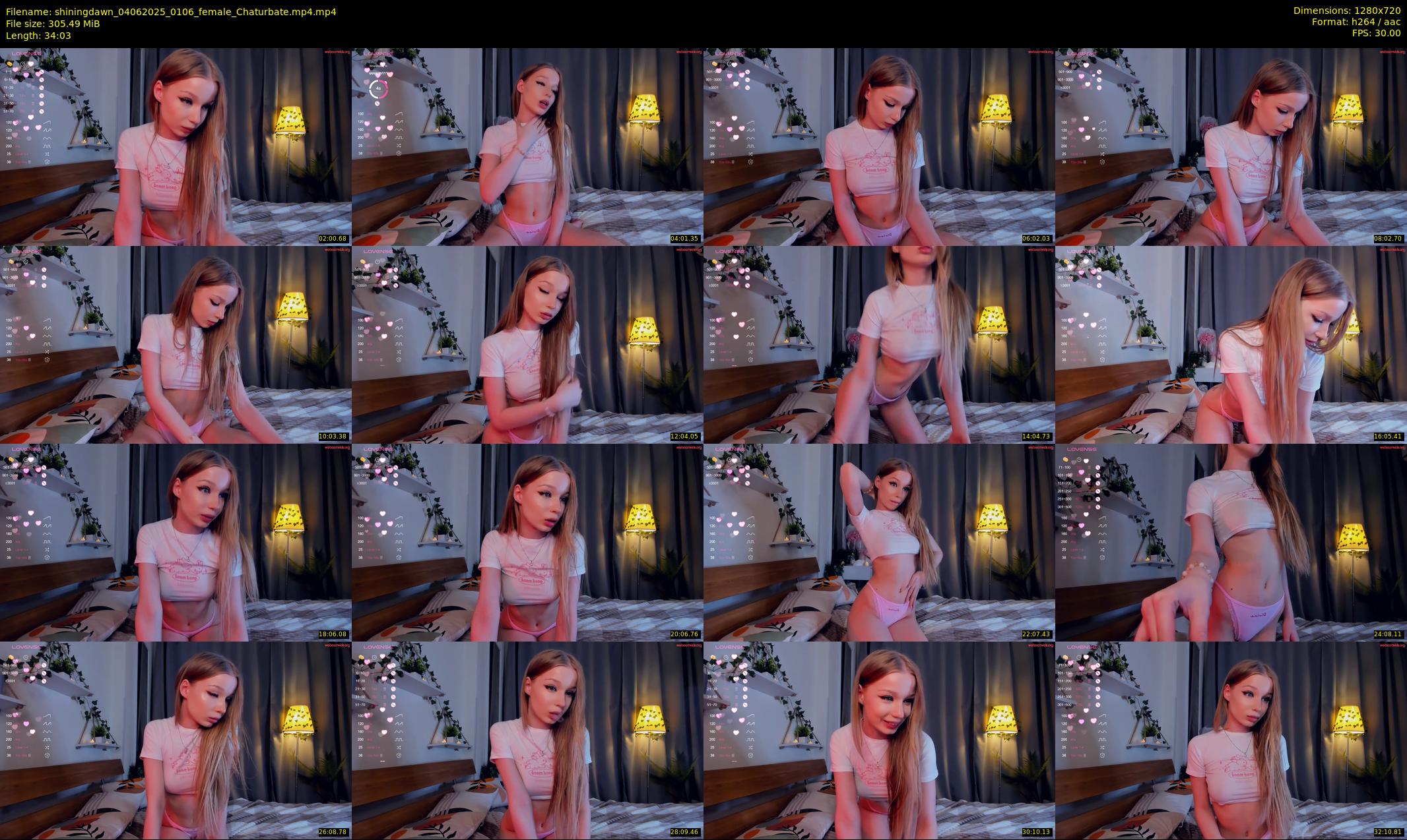 shiningdawn — 35 minute Chaturbate female cam show recording, 720p, Jun 4, 2025