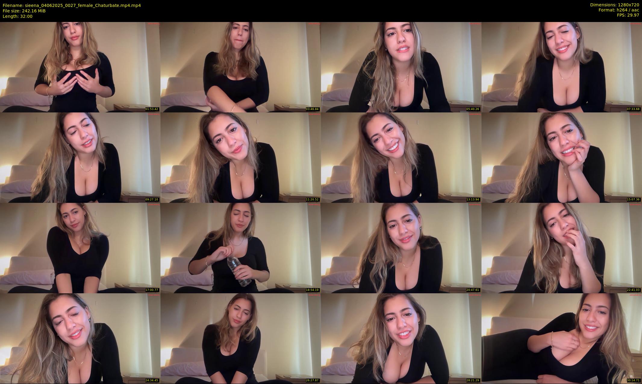 sieena — 32 minute Chaturbate female cam show recording, 720p, Jun 4, 2025